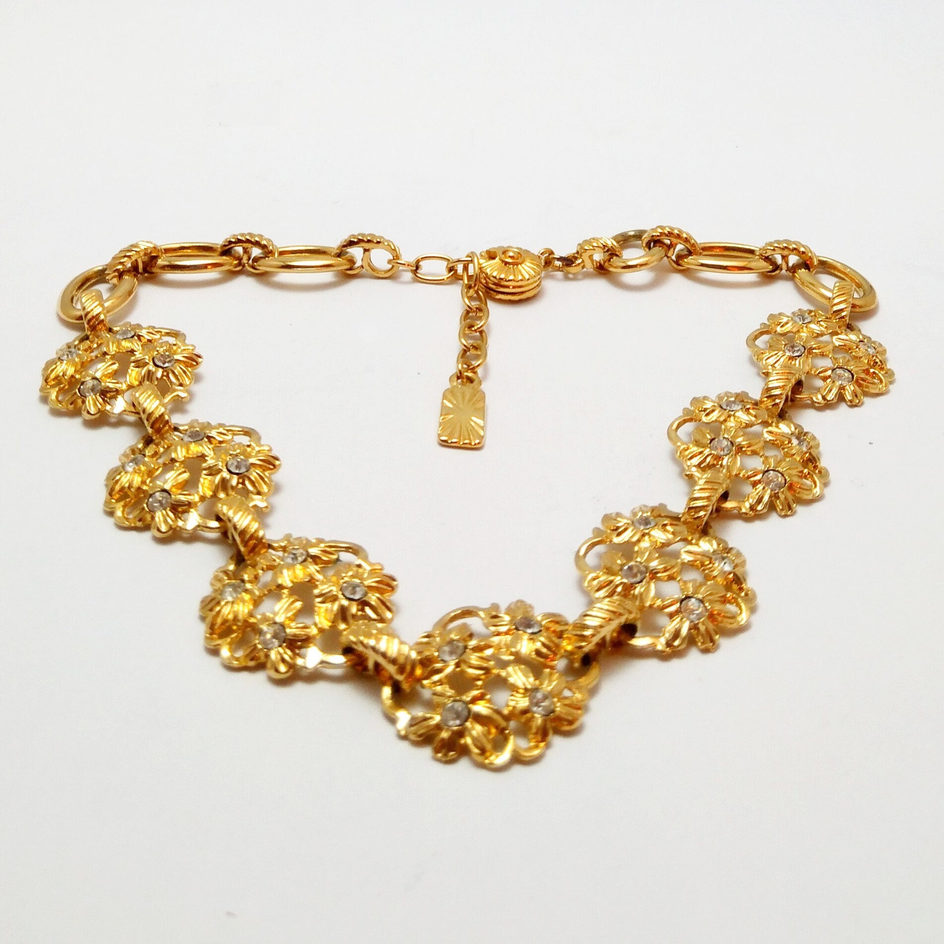 Vintage Yves Saint Laurent flower motif Necklace - Secondista