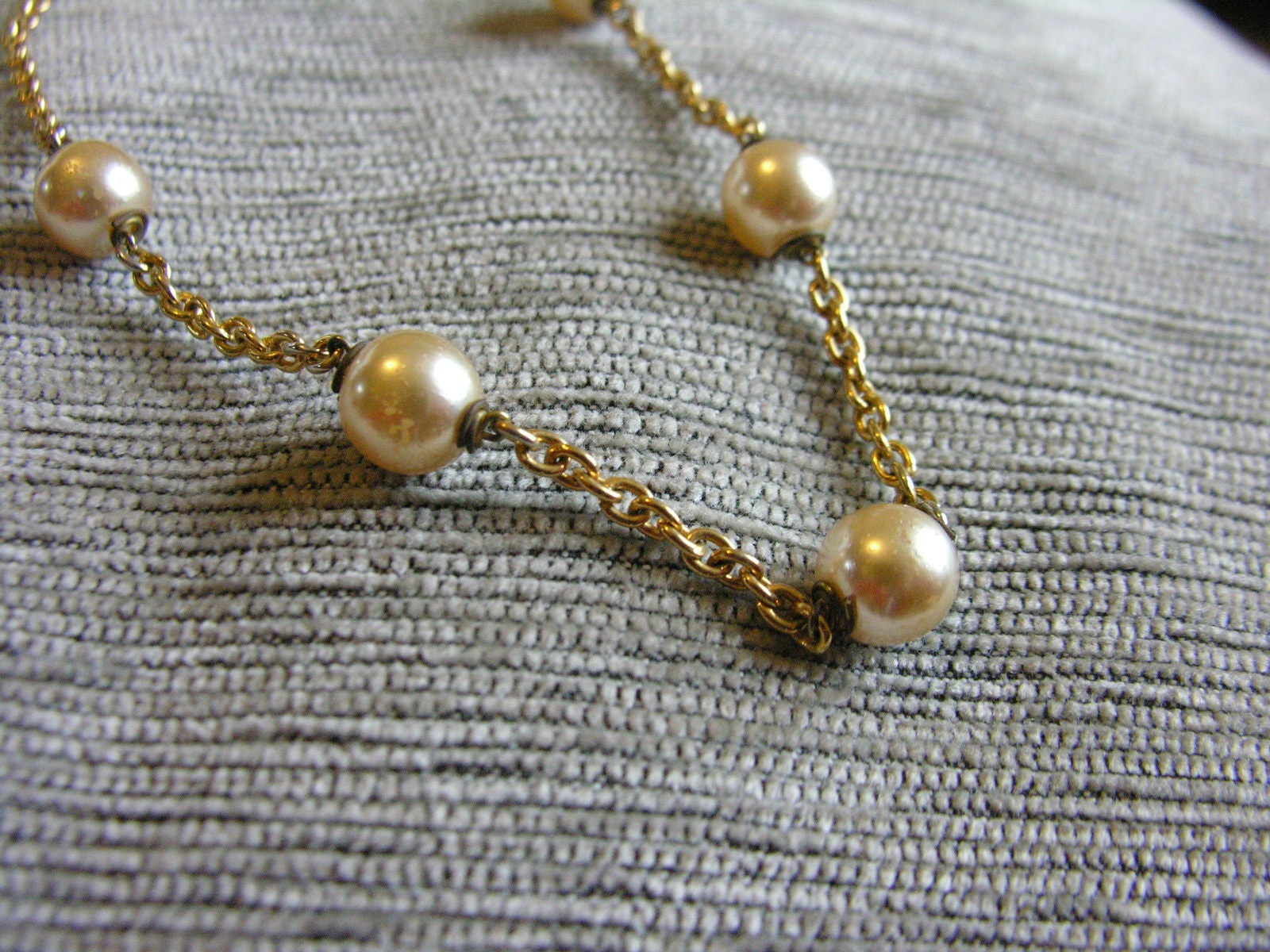 Vintage Céline faux pearl Goldtone Necklace - Secondista