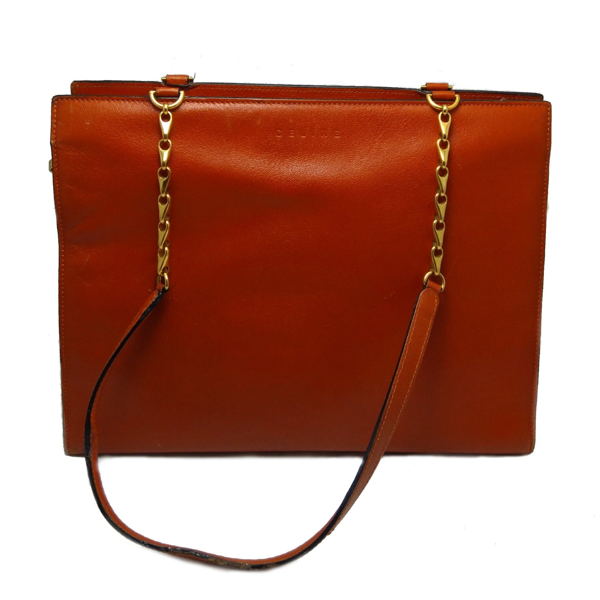 Vintage Celine dark orange tote Bag - Secondista