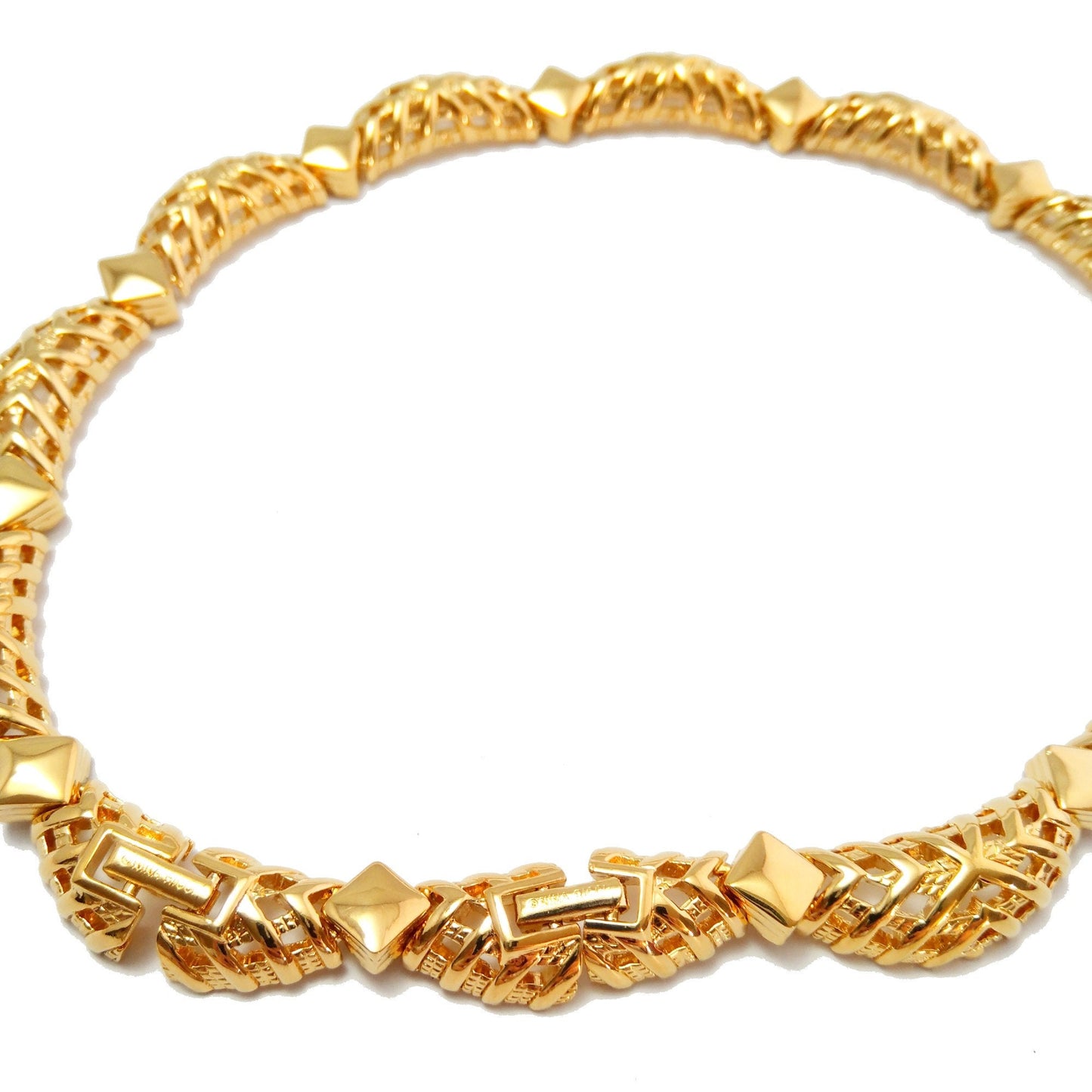 Vintage Nina Ricci Goldtone chunky Necklace - Secondista