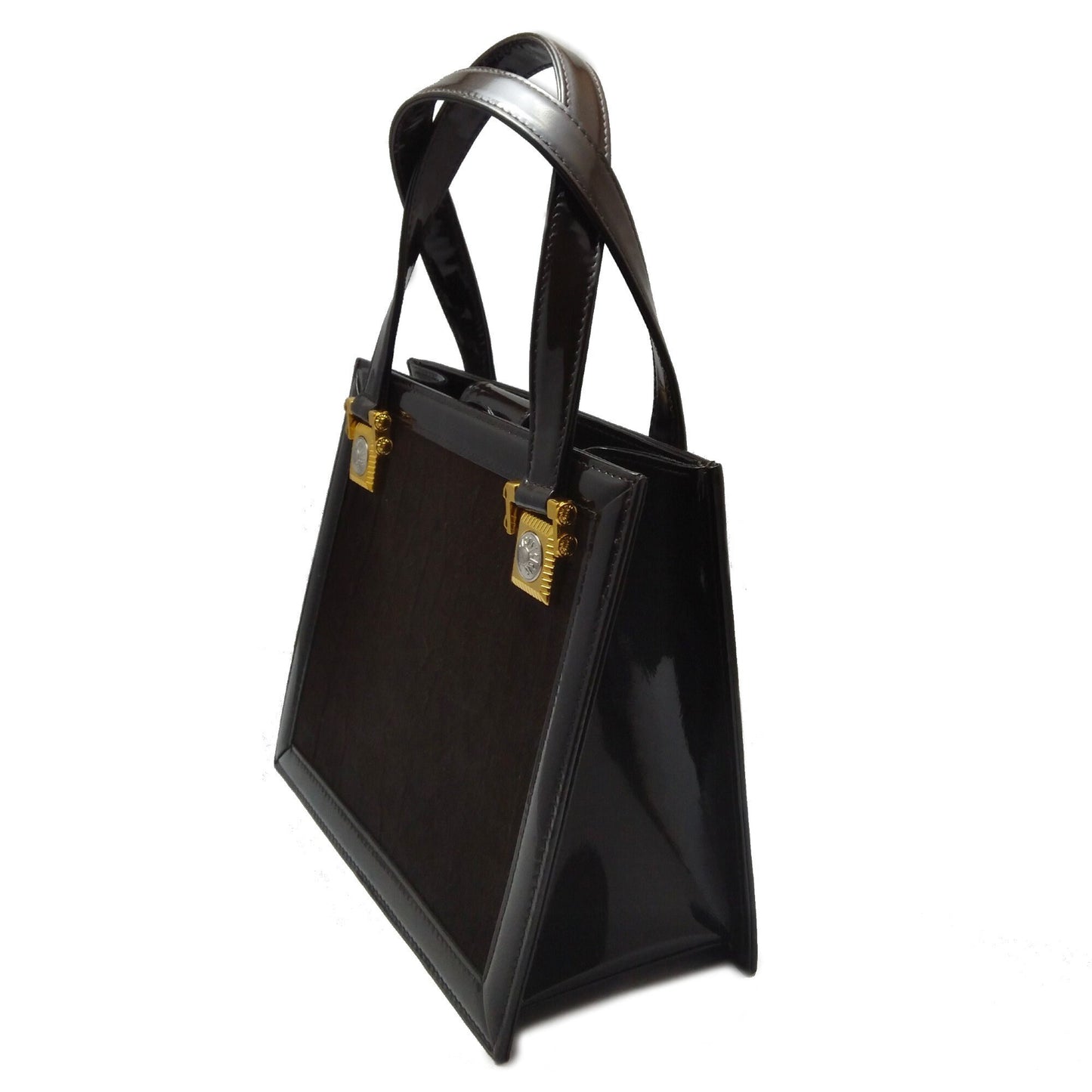 Vintage Versace brown patent handBag - Secondista