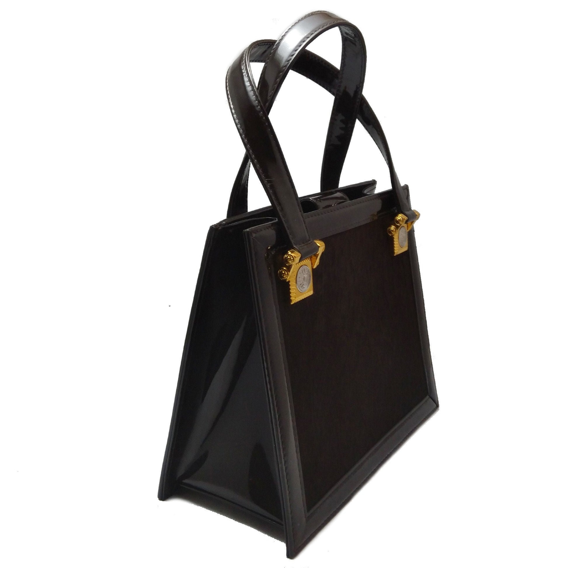 Vintage Versace brown patent handBag - Secondista
