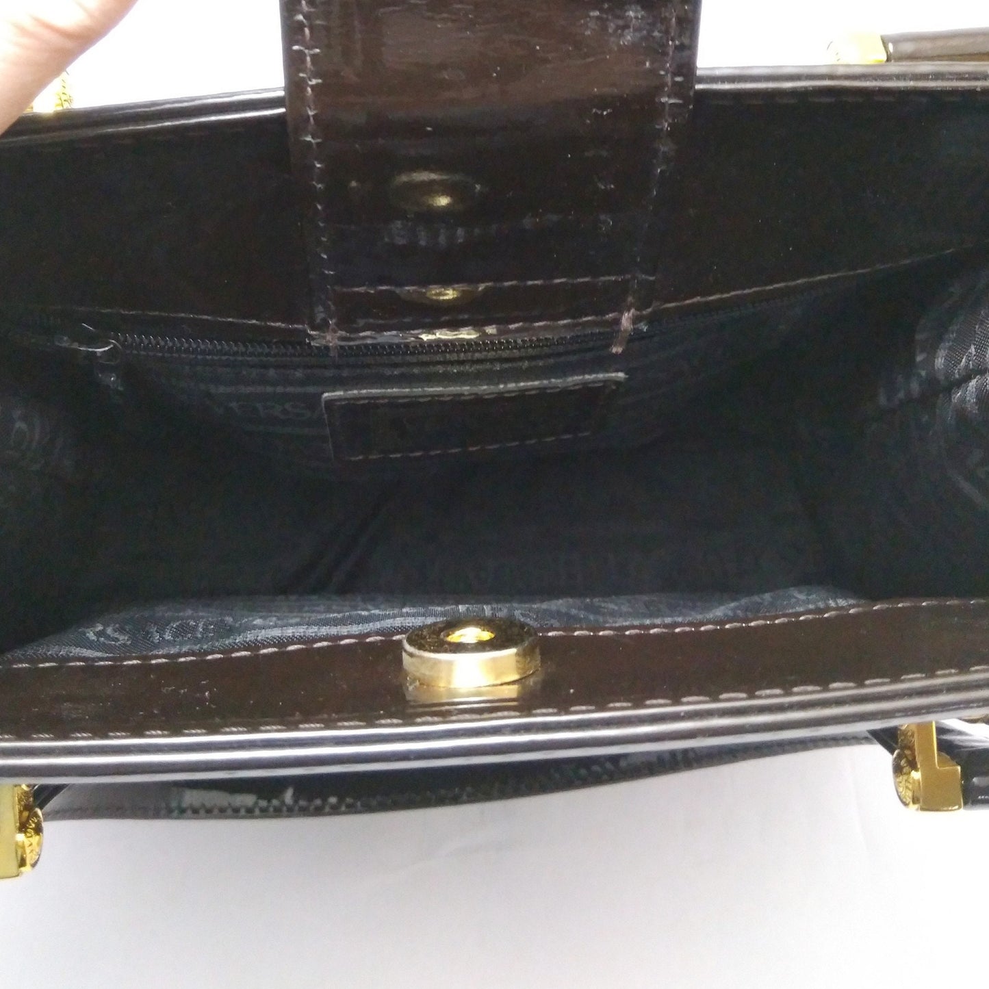 Vintage Versace brown patent handBag - Secondista