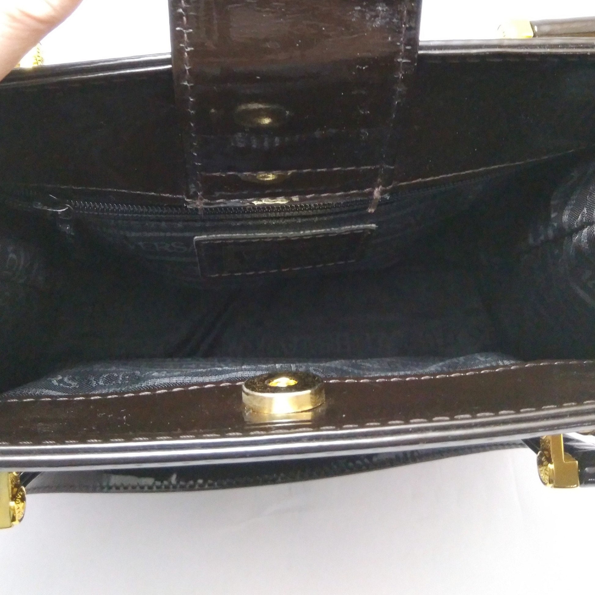 Vintage Versace brown patent handBag - Secondista