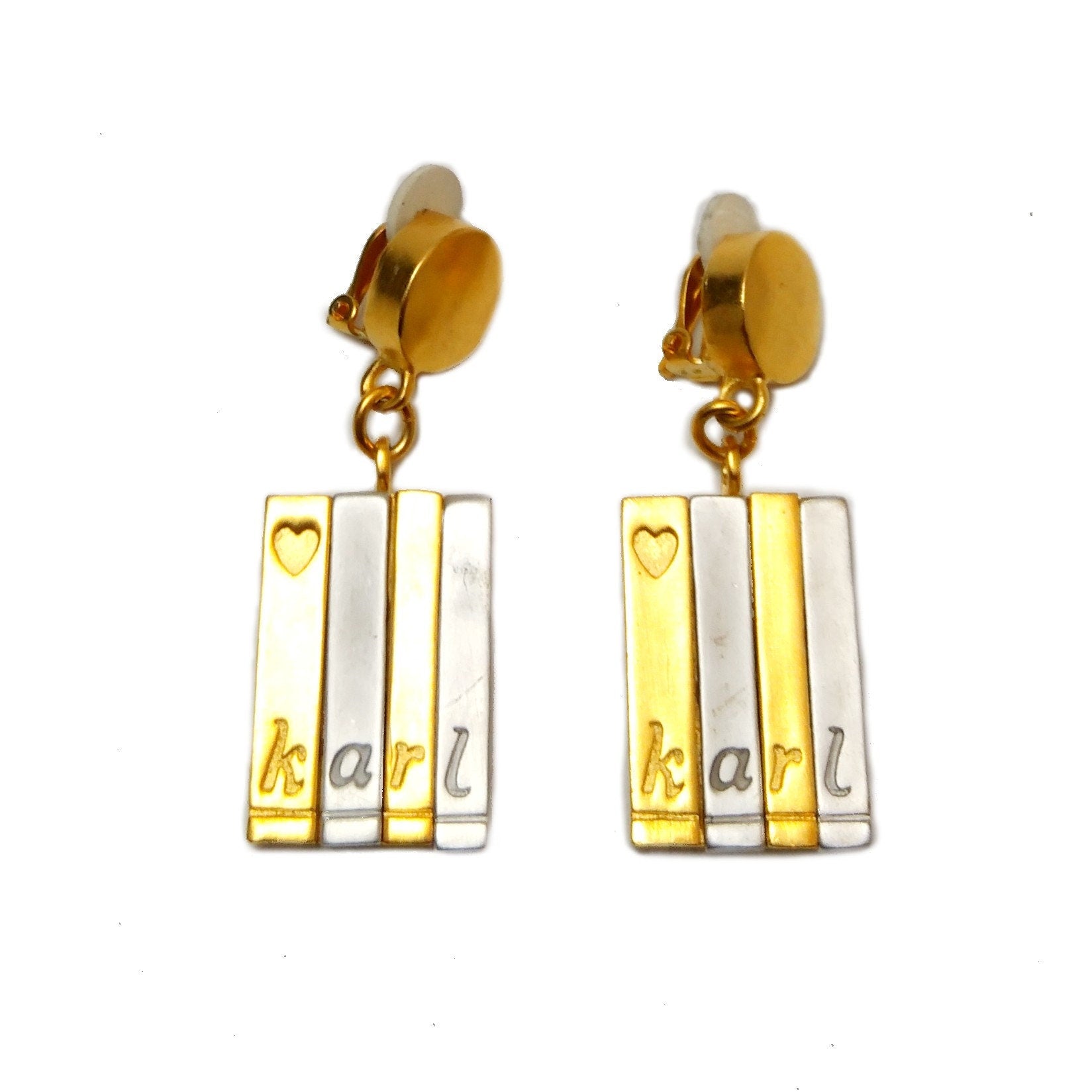 Vintage Karl Lagerfeld dangling Earrings - Secondista