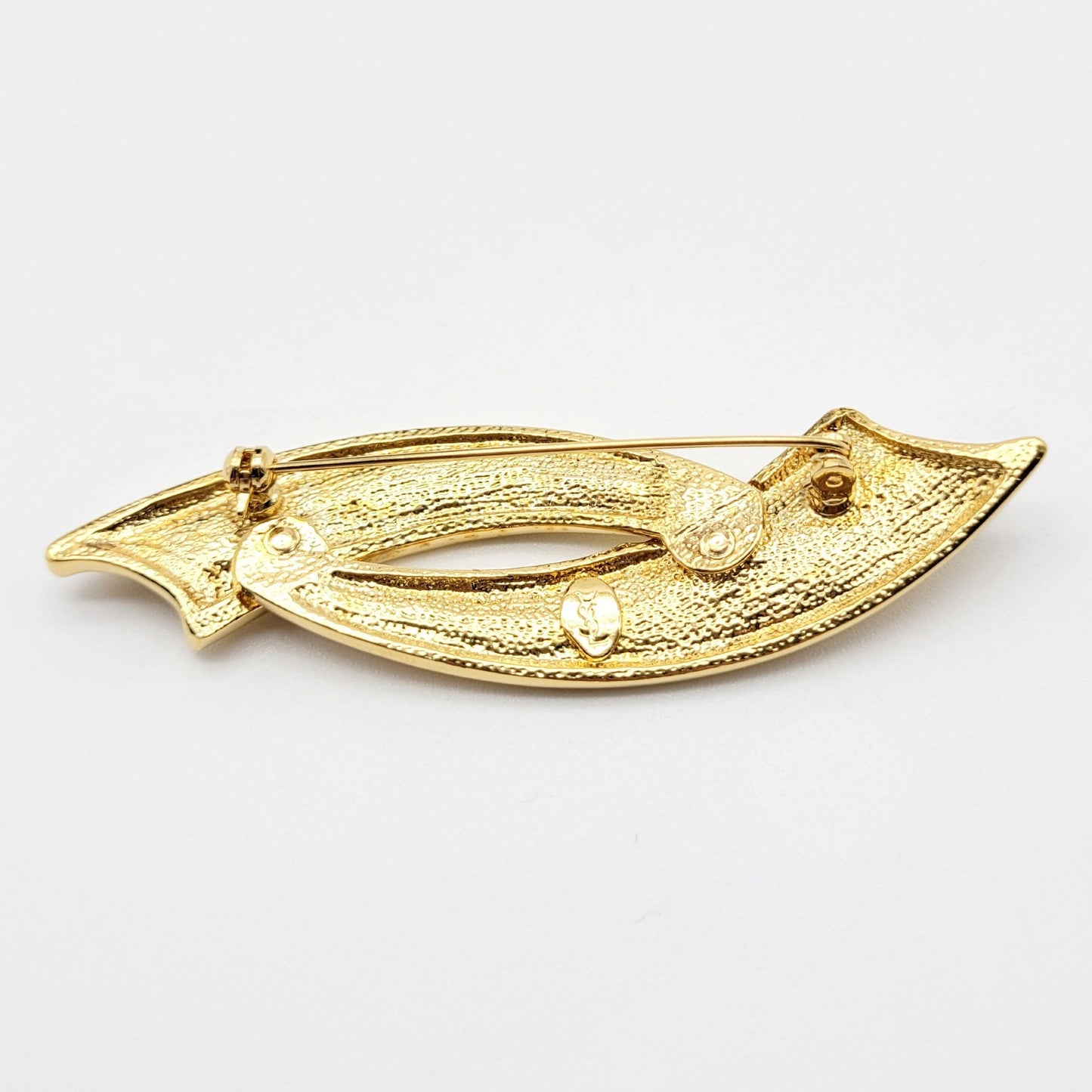 Vintage Yves Saint Laurent Goldtone Brooch - Secondista