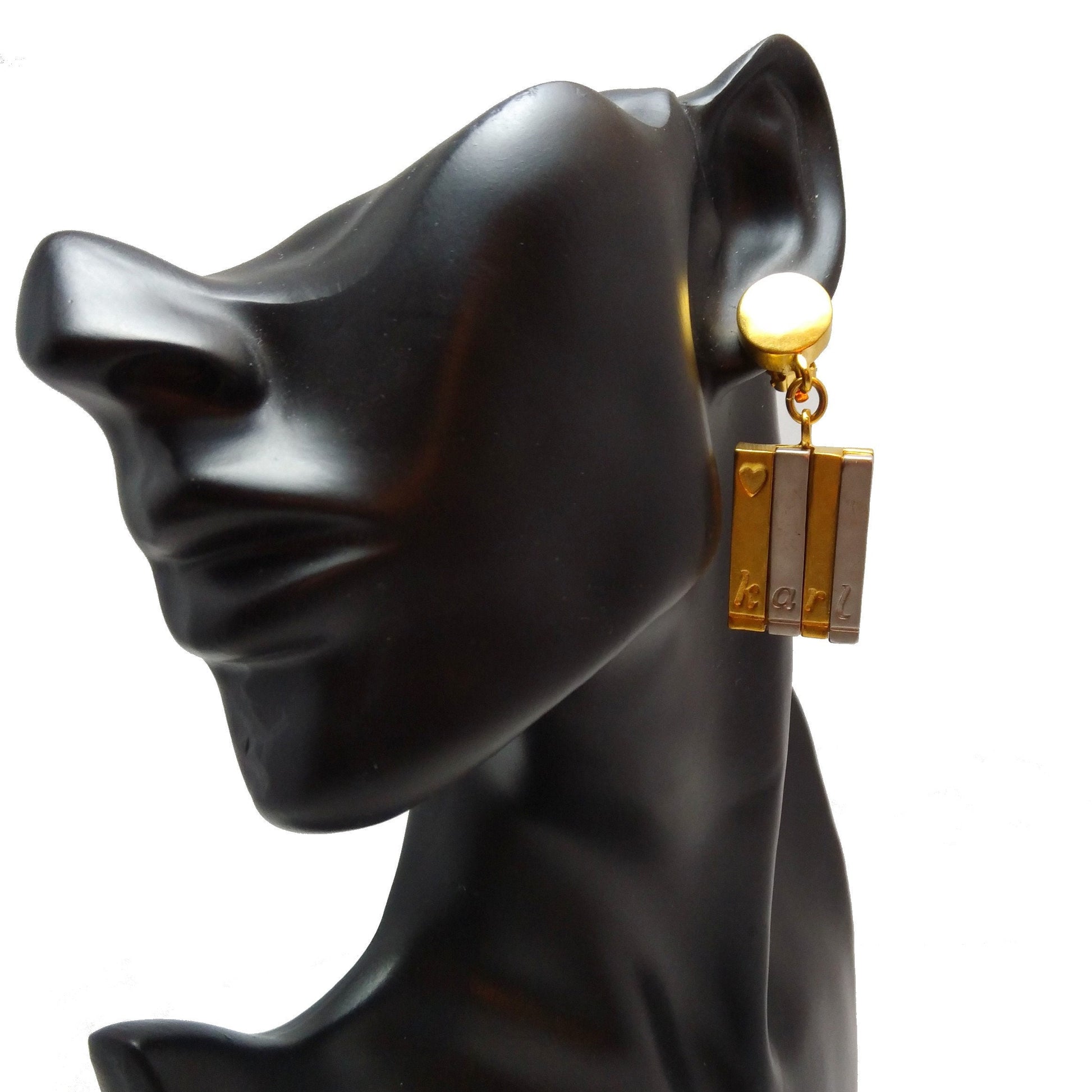Vintage Karl Lagerfeld dangling Earrings - Secondista