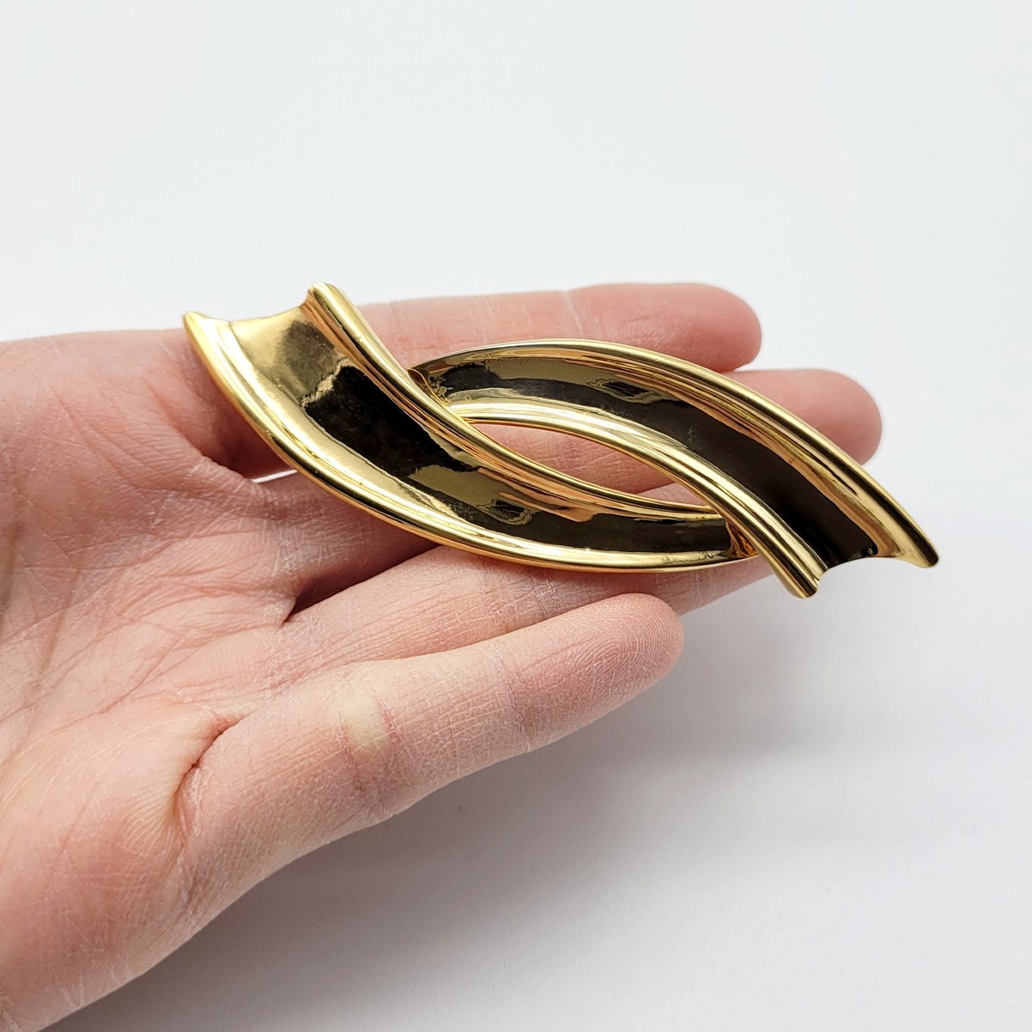 Vintage Yves Saint Laurent Goldtone Brooch - Secondista