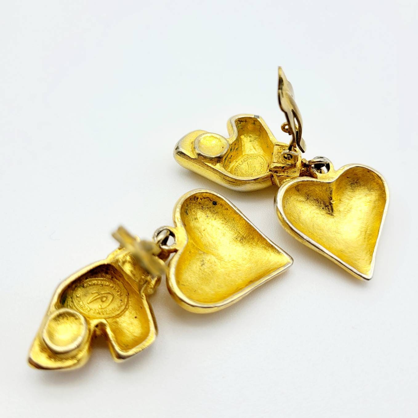 Vintage Christian Lacroix heart Earrings - Secondista