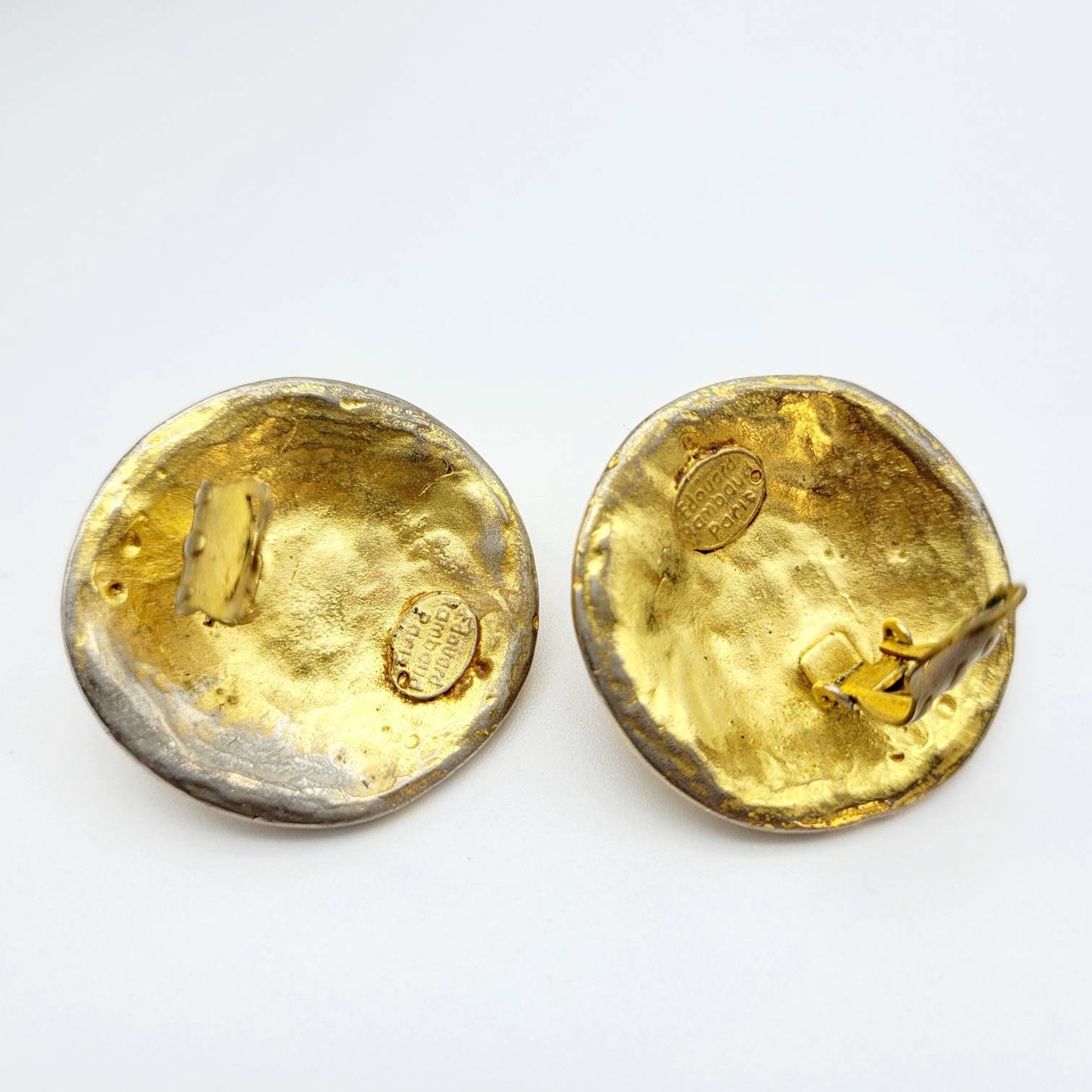 Vintage Édouard Rambaud melted glass Earrings - Secondista