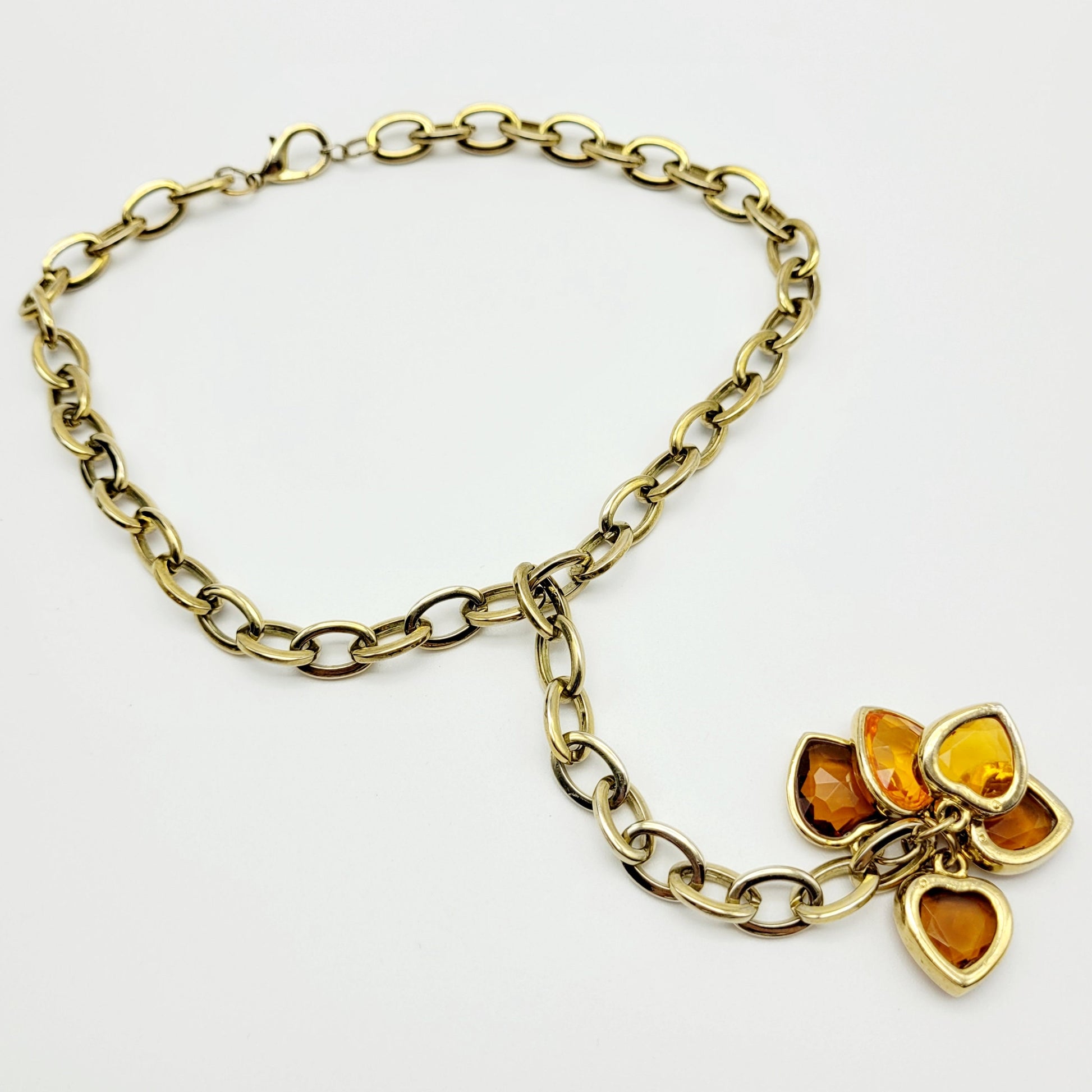 Vintage French heart Chain Necklace - Secondista