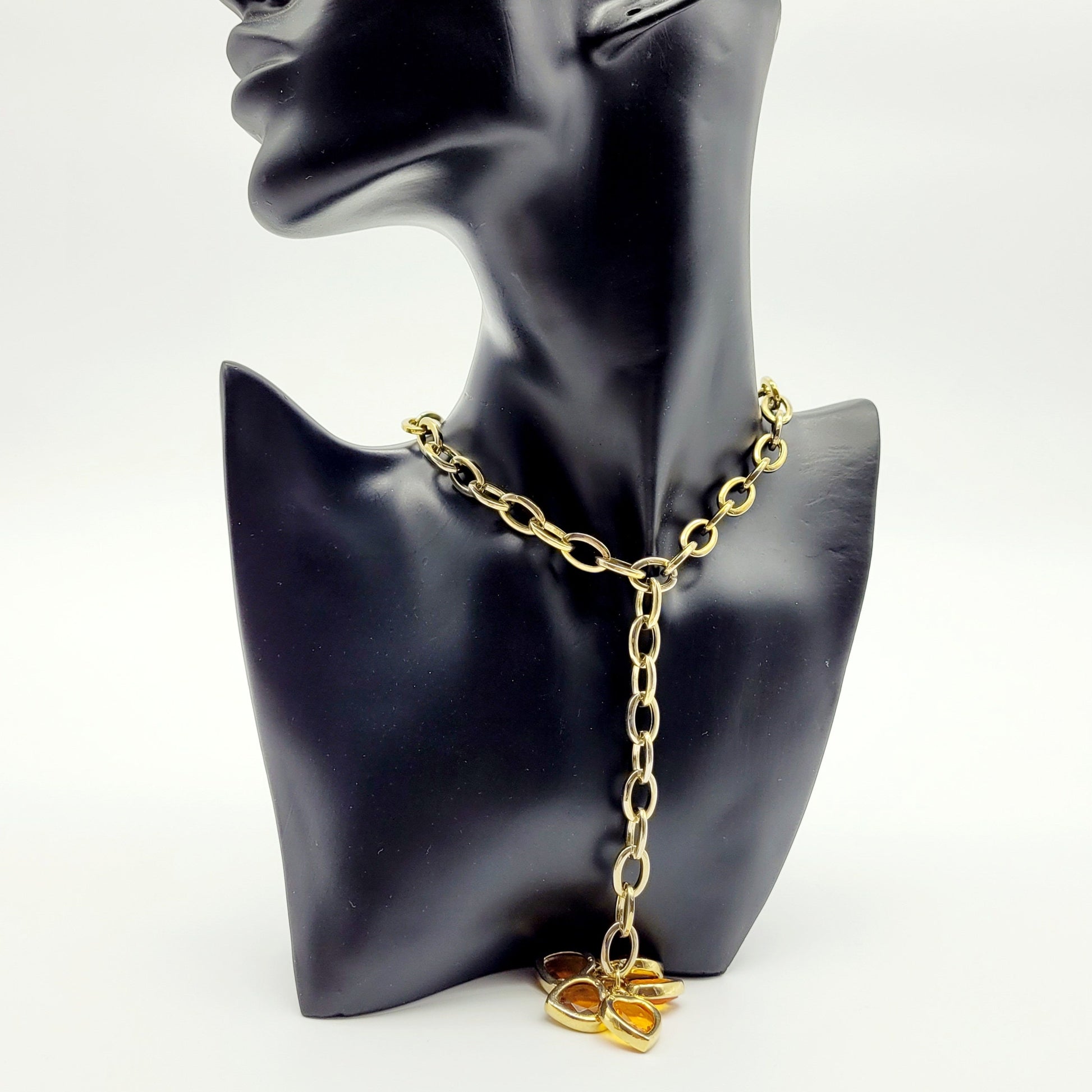 Vintage French heart Chain Necklace - Secondista