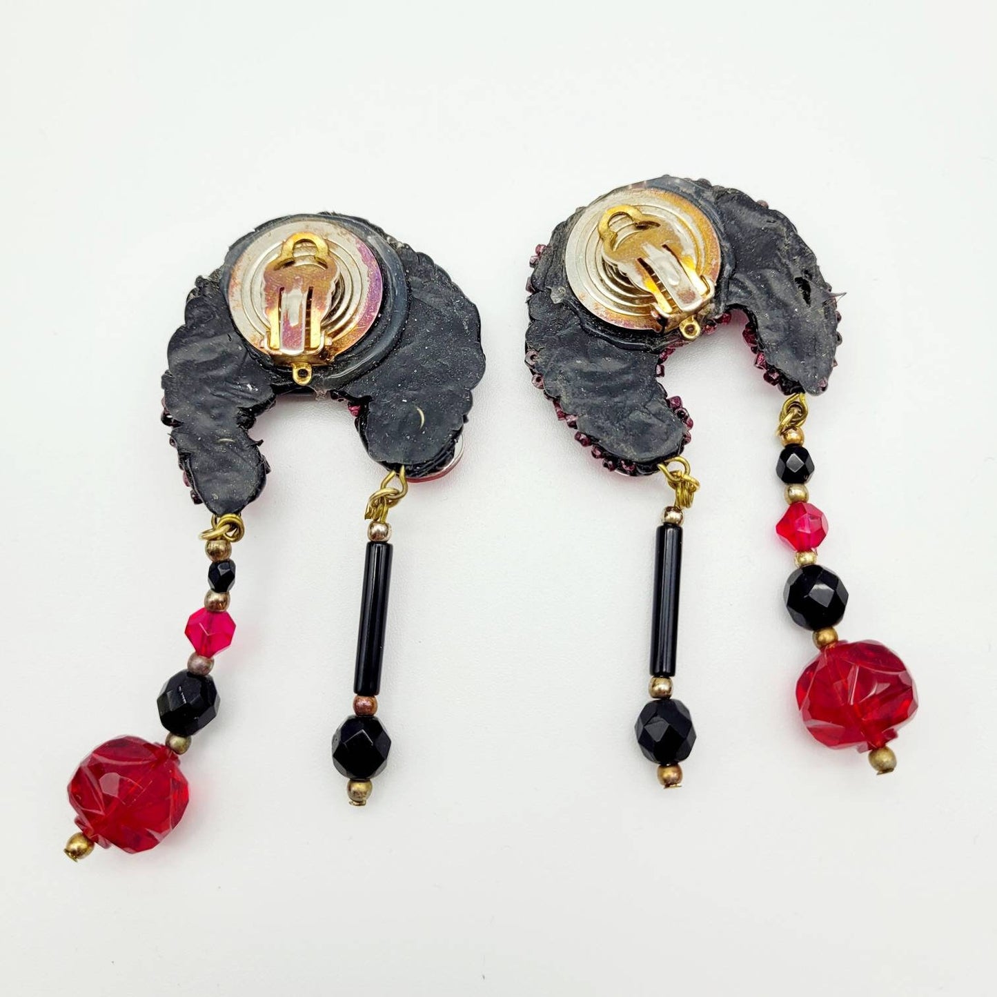 Vintage unsigned Jacky De G dangle Earrings - Secondista