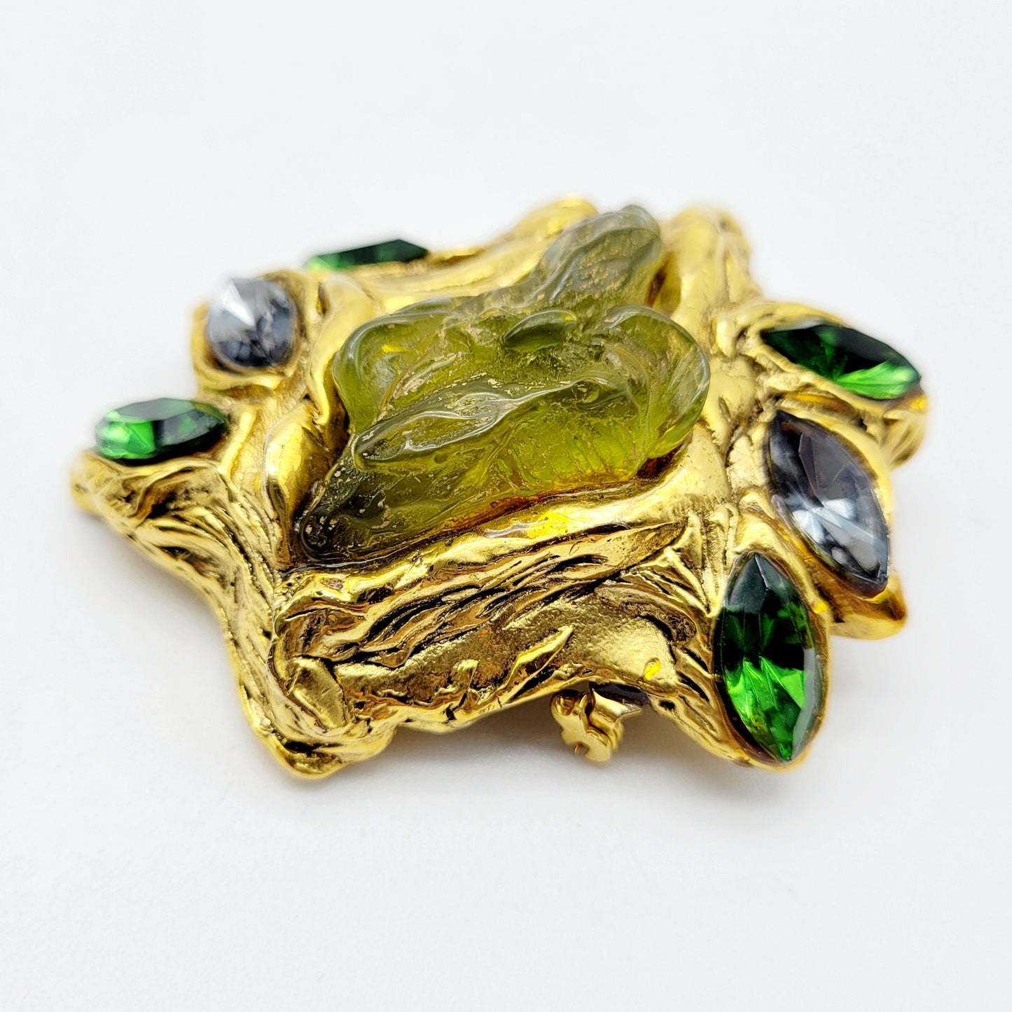 Broche vintage Kalinger en résine