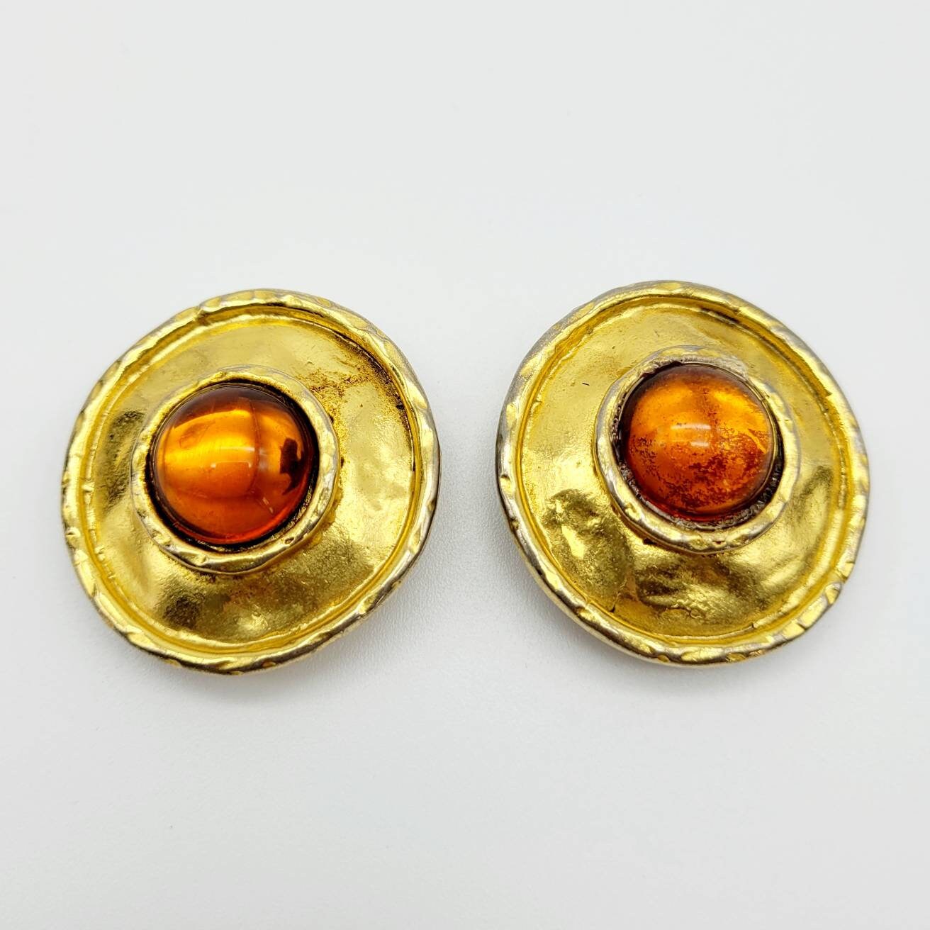 Vintage Édouard Rambaud melted glass Earrings - Secondista