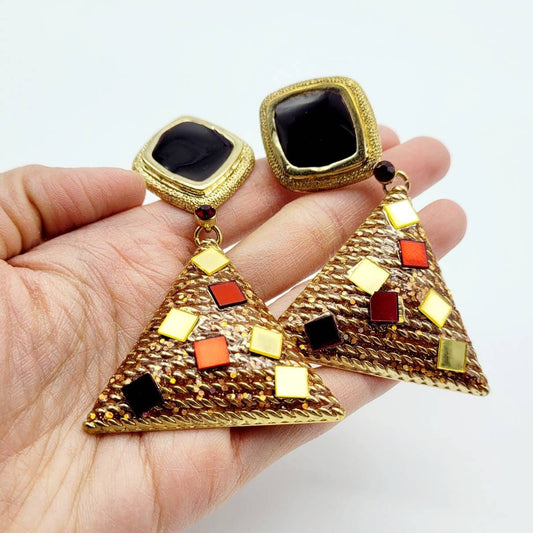 Vintage Unsigned French dangle Earrings - Secondista