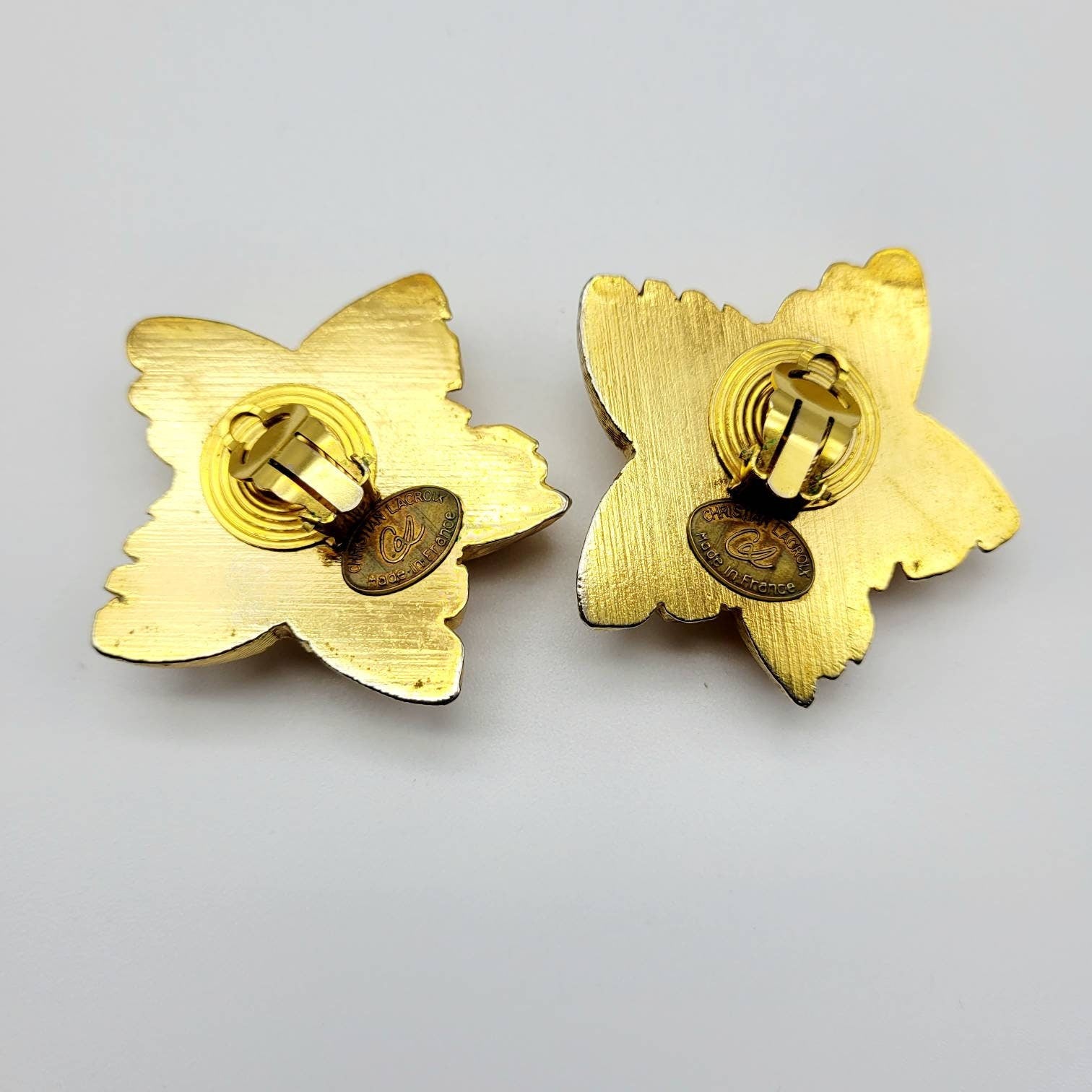 Vintage Christian Lacroix resin Earrings - Secondista