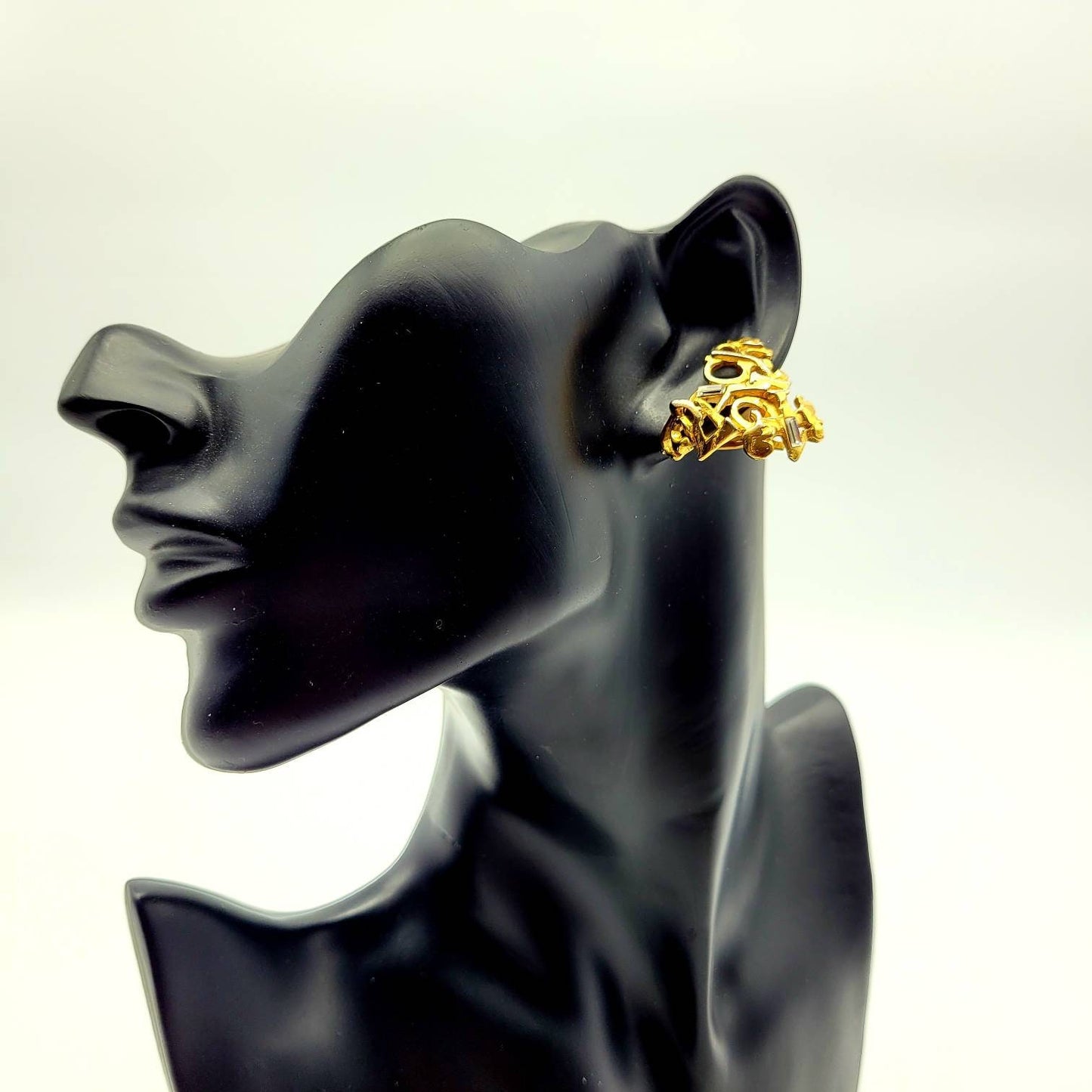 Vintage Christian Lacroix spell out Earrings - Secondista