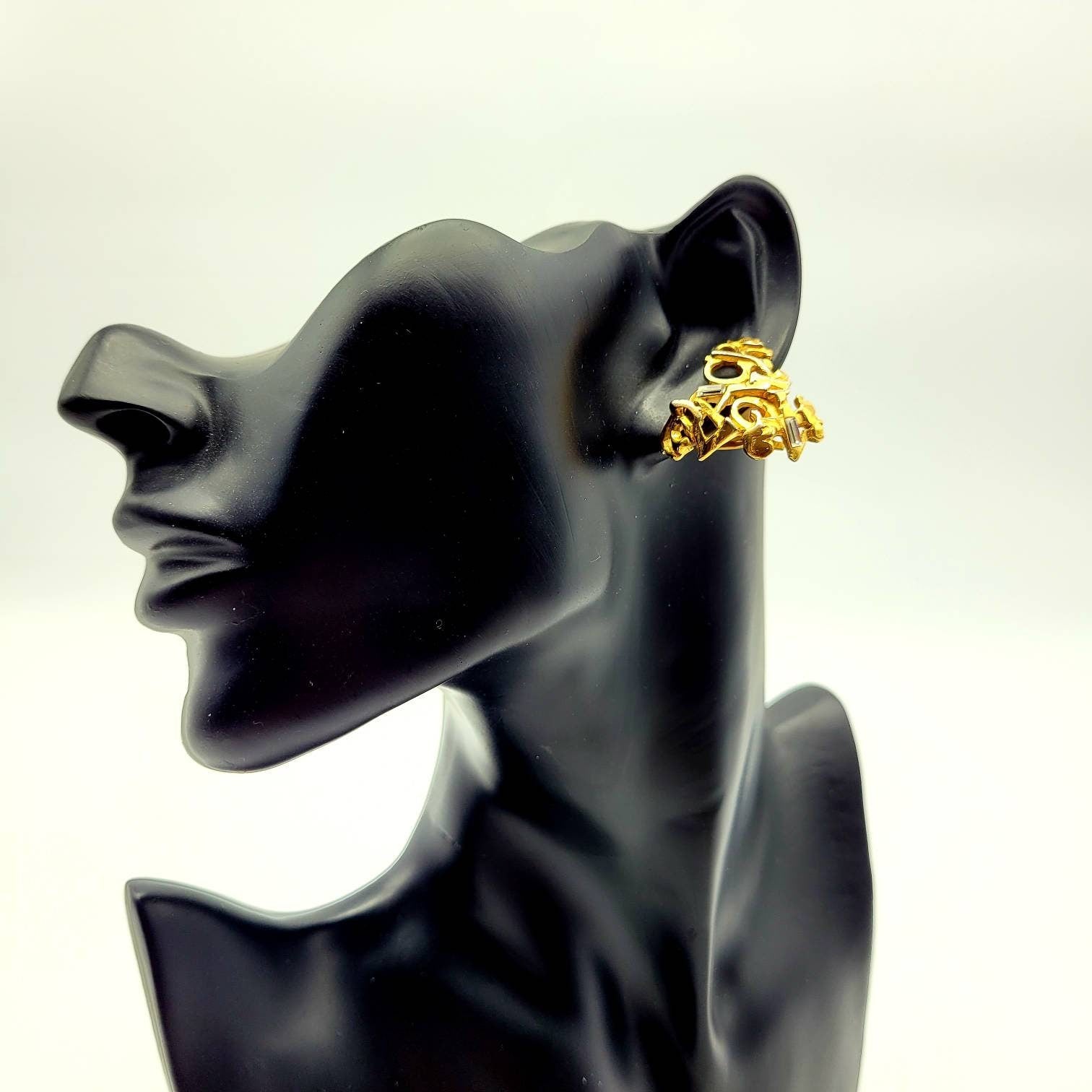Vintage Christian Lacroix spell out Earrings - Secondista