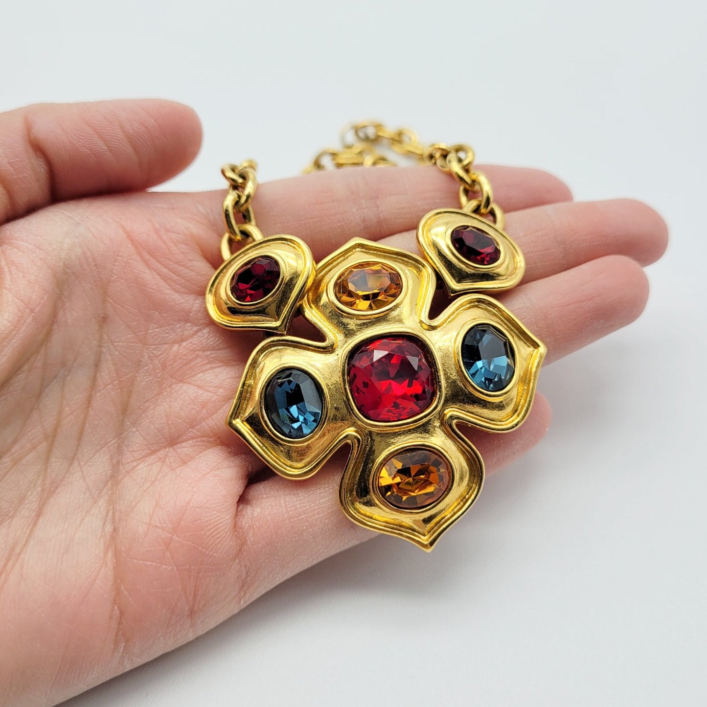 Vintage Napier crystal stone Necklace