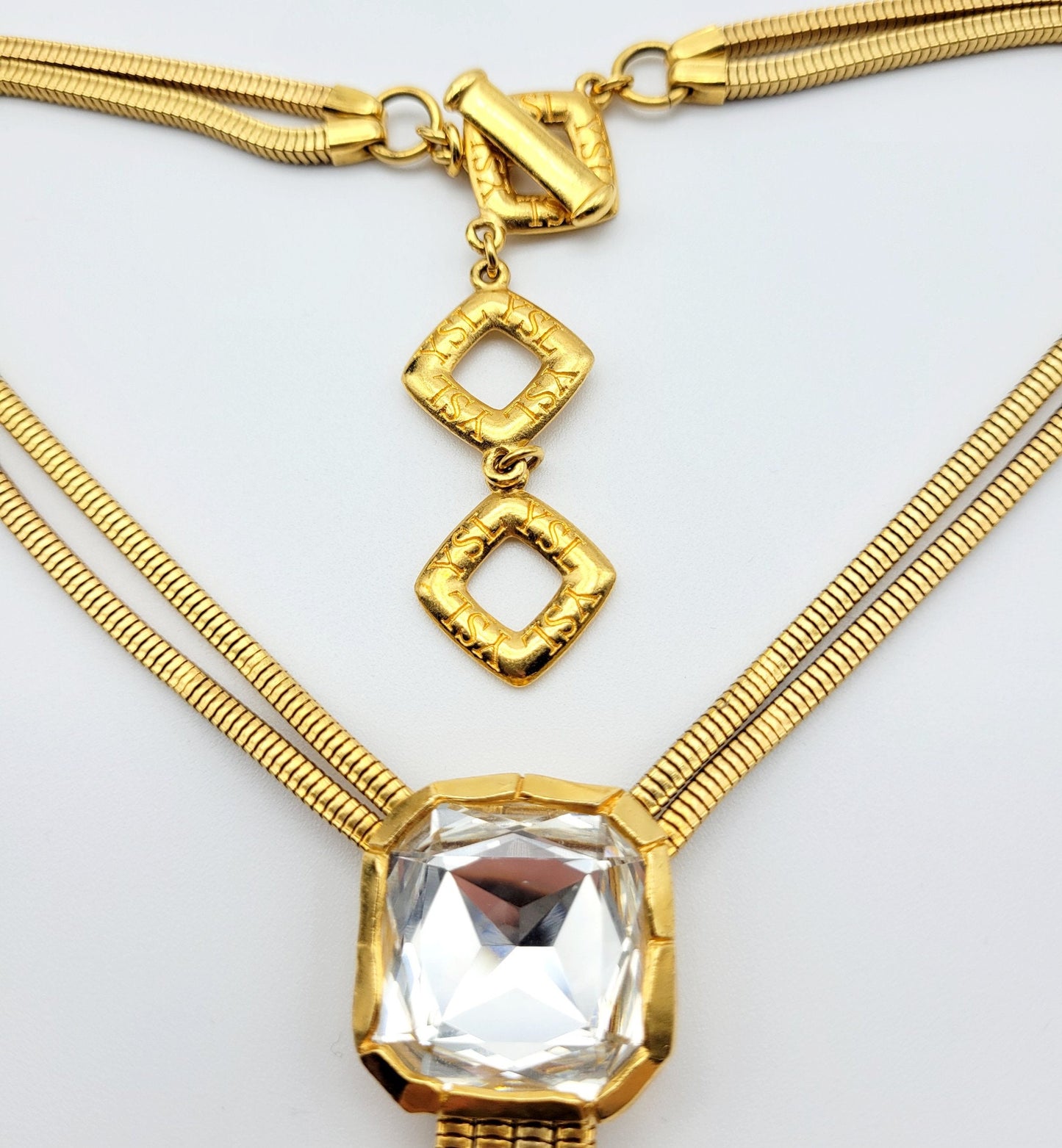 Vintage Gorgeous Yves Saint Laurent crystal Necklace