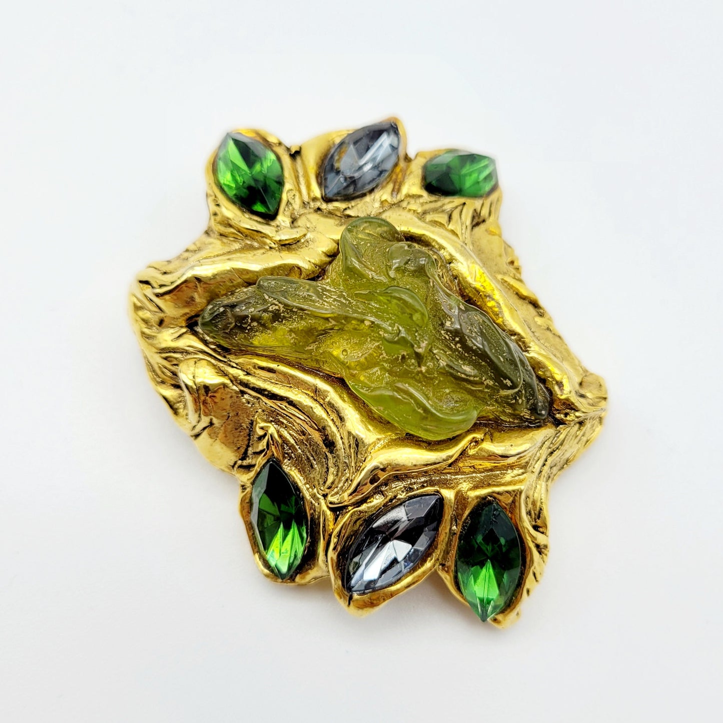 Broche vintage Kalinger en résine