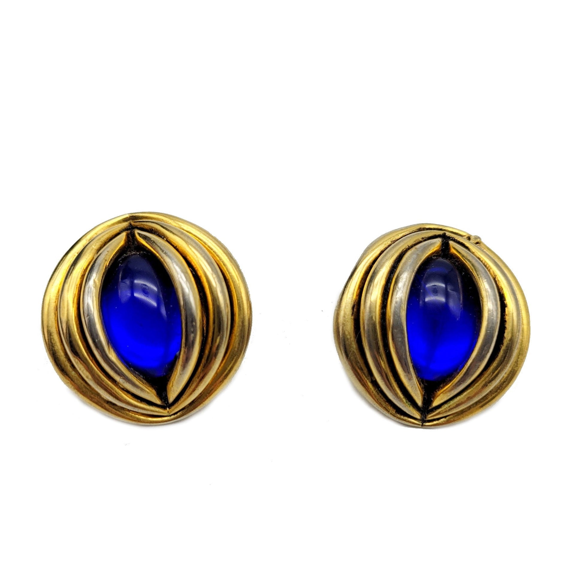 Vintage Taratata blue clip Earrings - Secondista