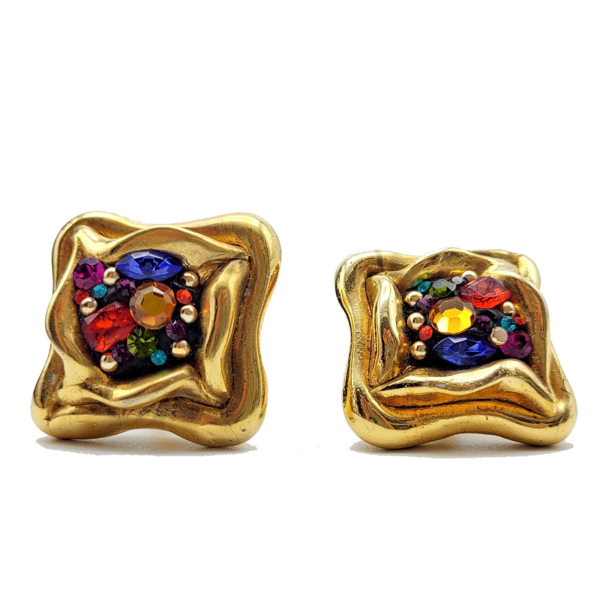 Vintage oversized Jacky De G Earrings - Secondista