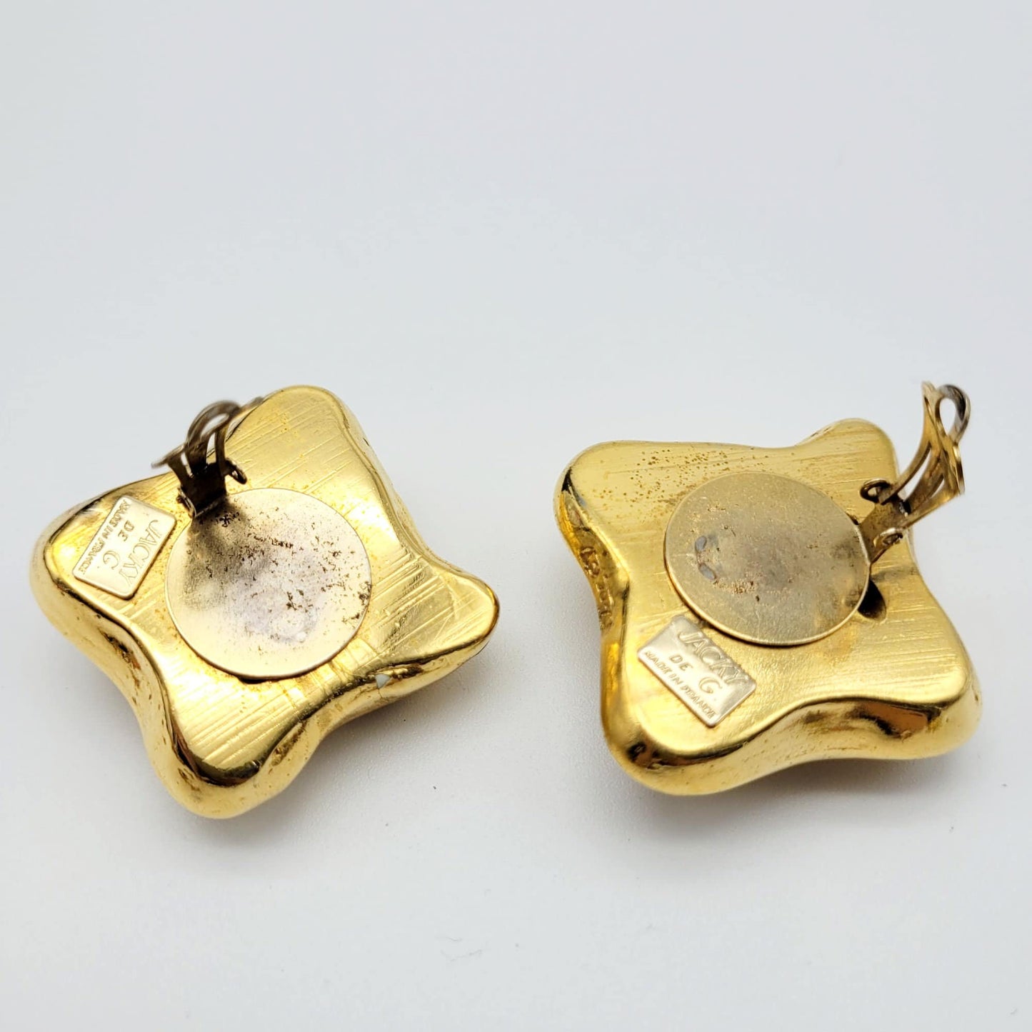 Vintage oversized Jacky De G Earrings - Secondista
