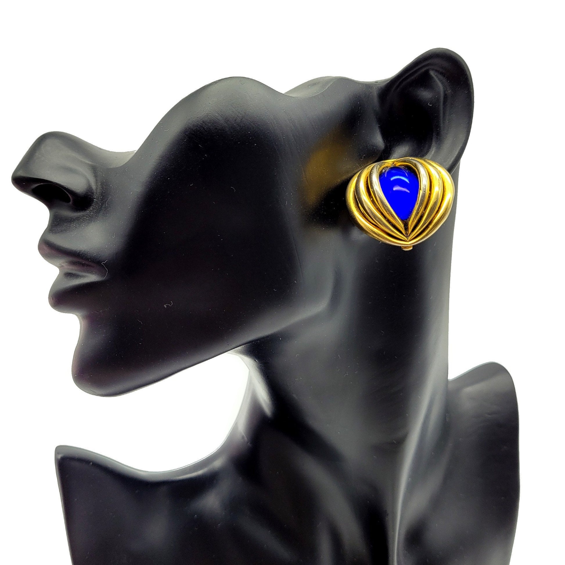 Vintage Taratata blue clip Earrings - Secondista