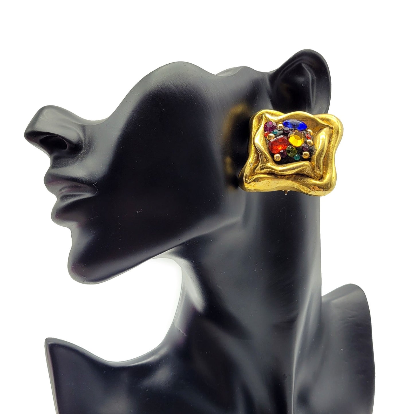 Vintage oversized Jacky De G Earrings - Secondista