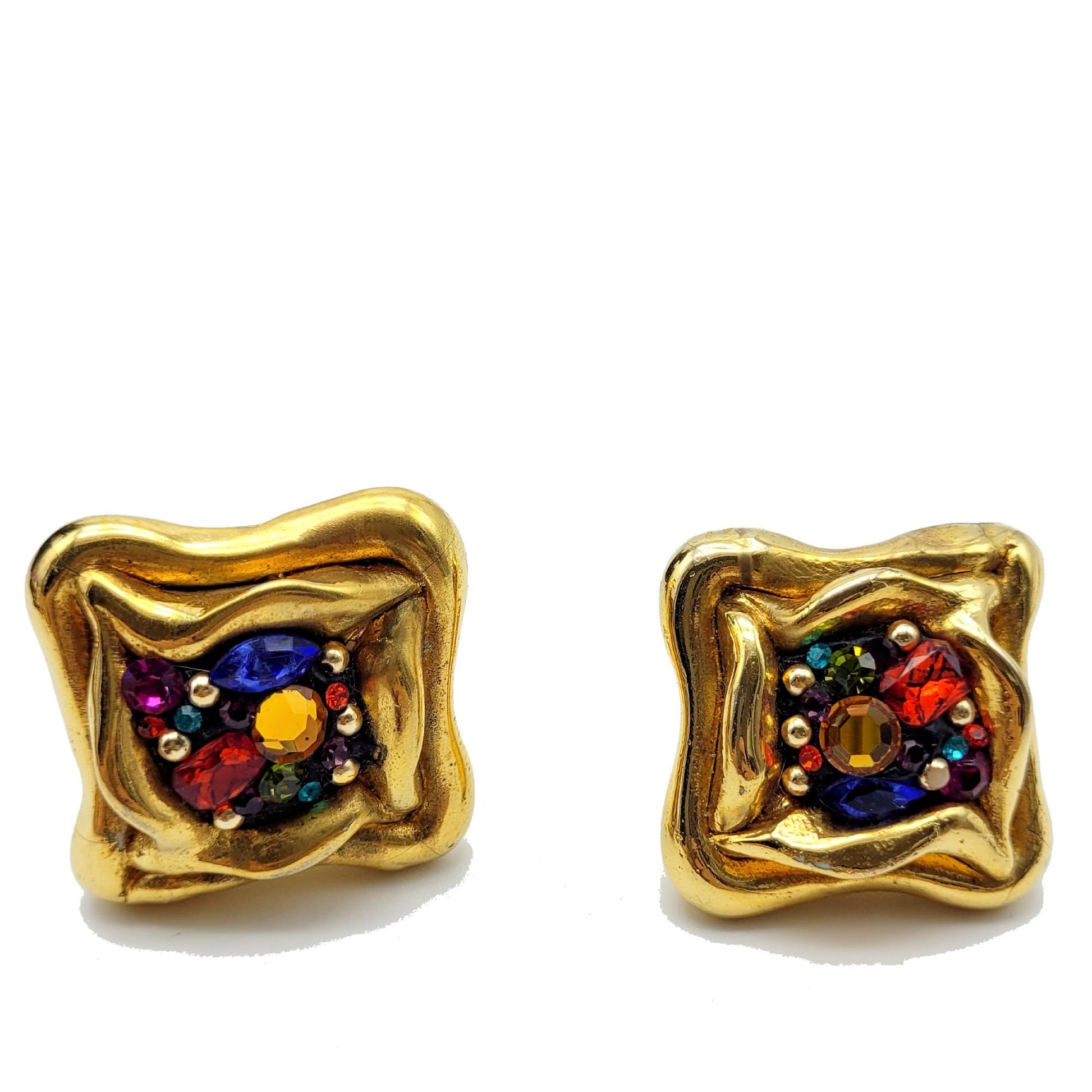 Vintage oversized Jacky De G Earrings - Secondista