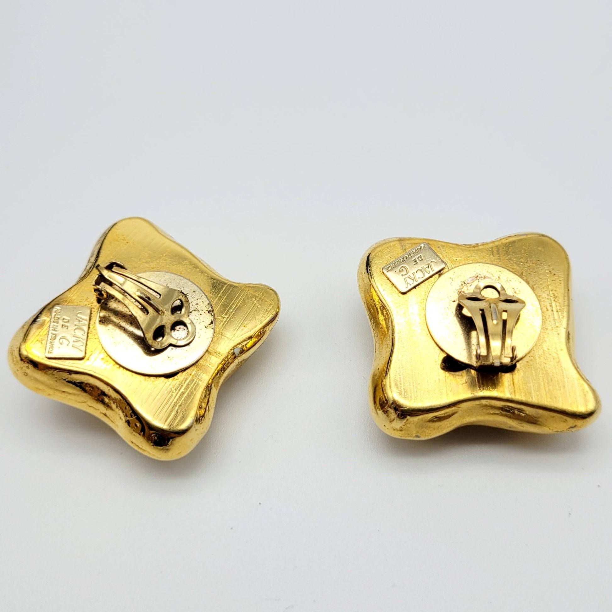 Vintage oversized Jacky De G Earrings - Secondista