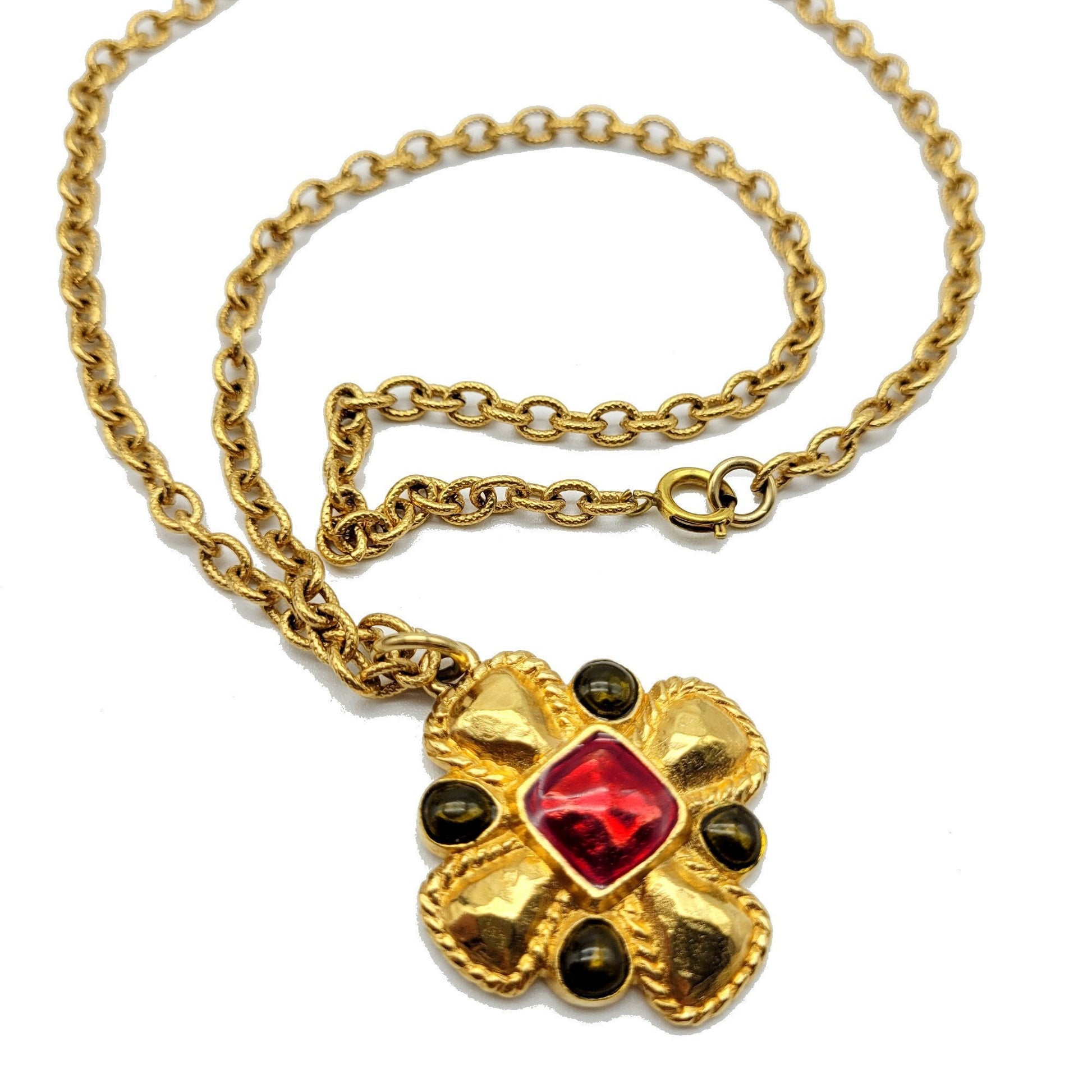 Vintage Jacques Esterel Necklace with cross Pendant - Secondista