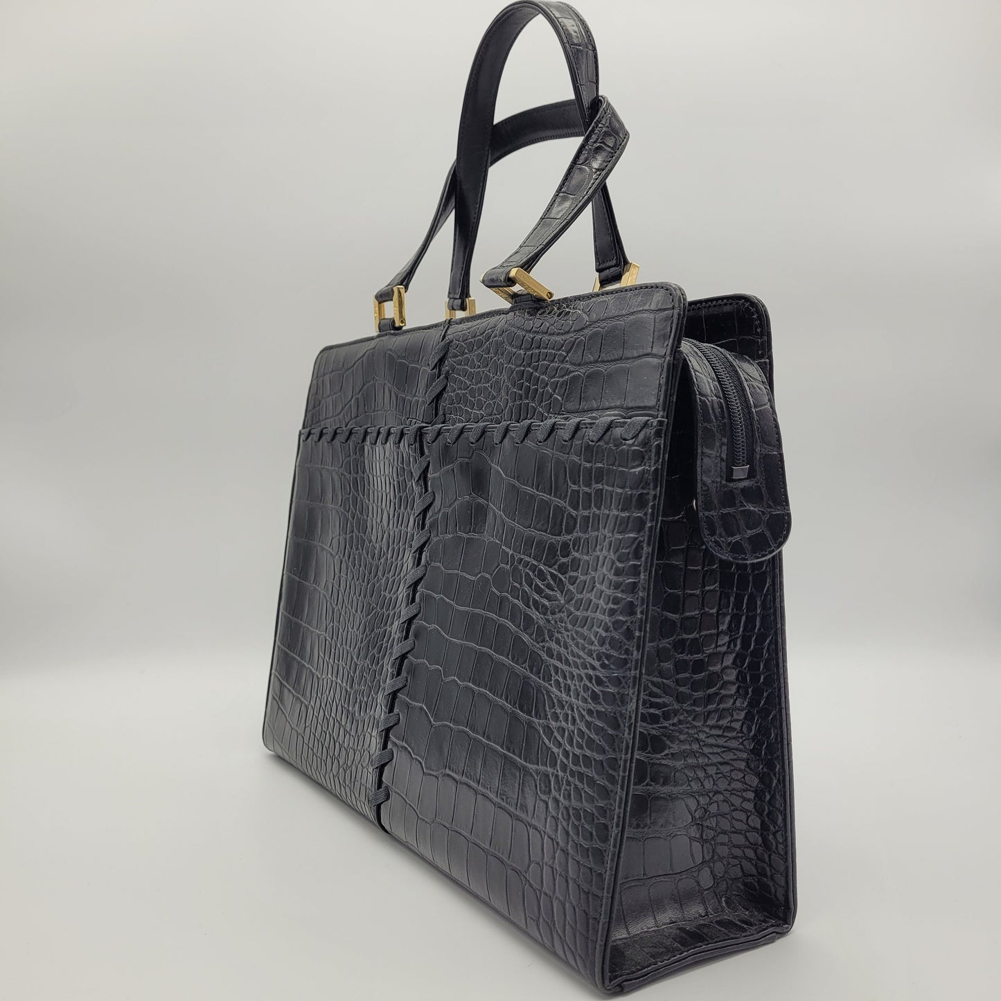 Vintage Italian drawstring Crossbody Bag