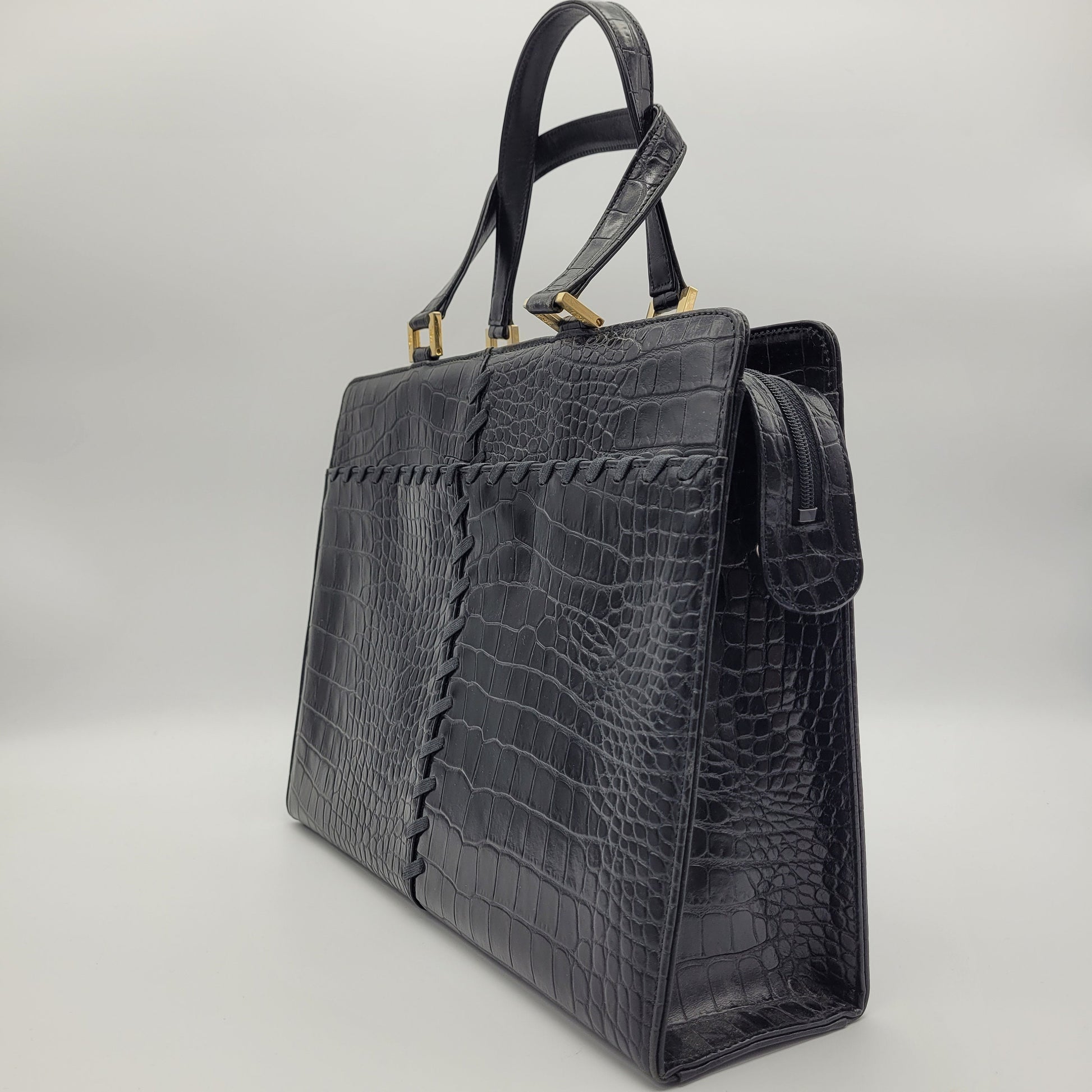 Vintage Italian drawstring Crossbody Bag