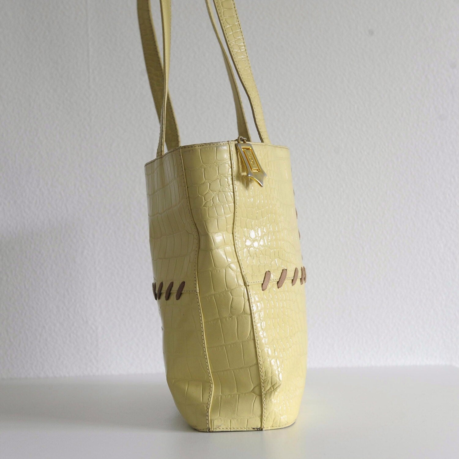 Vintage Yves Saint Laurent offwhite Tote Bag - Secondista