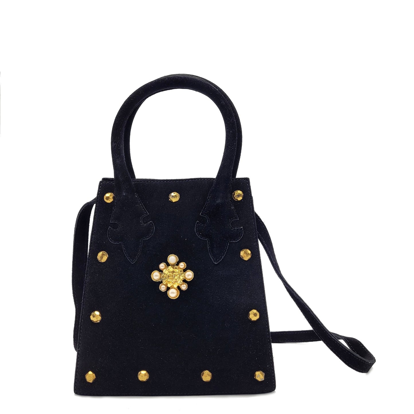 Vintage Edouard Rambaud velvet Crossbody Bag