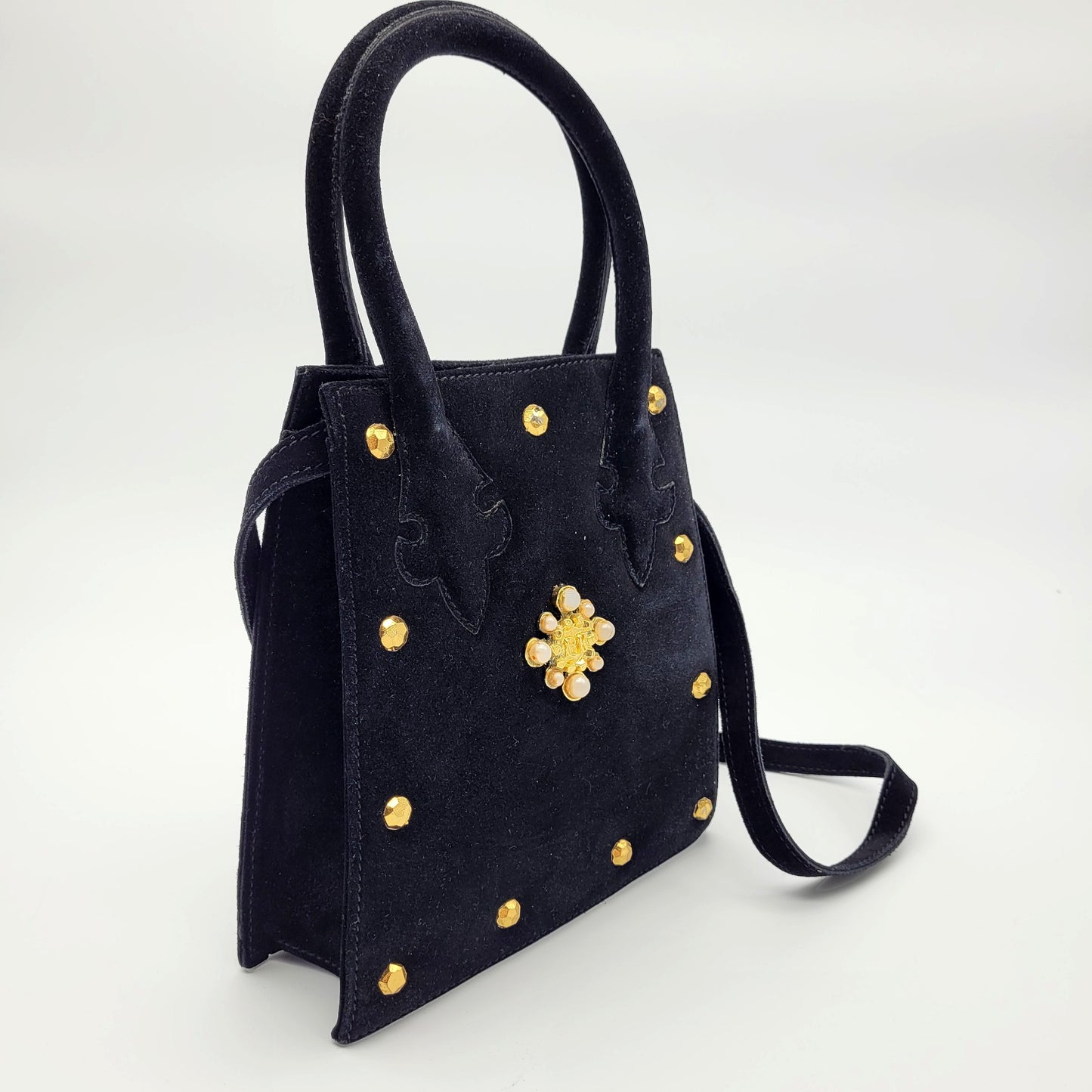 Vintage Edouard Rambaud velvet Crossbody Bag