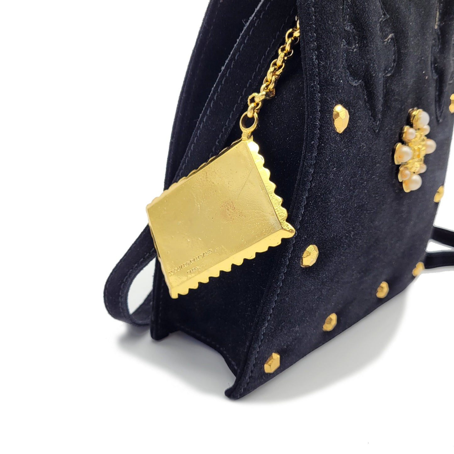 Vintage Edouard Rambaud velvet Crossbody Bag