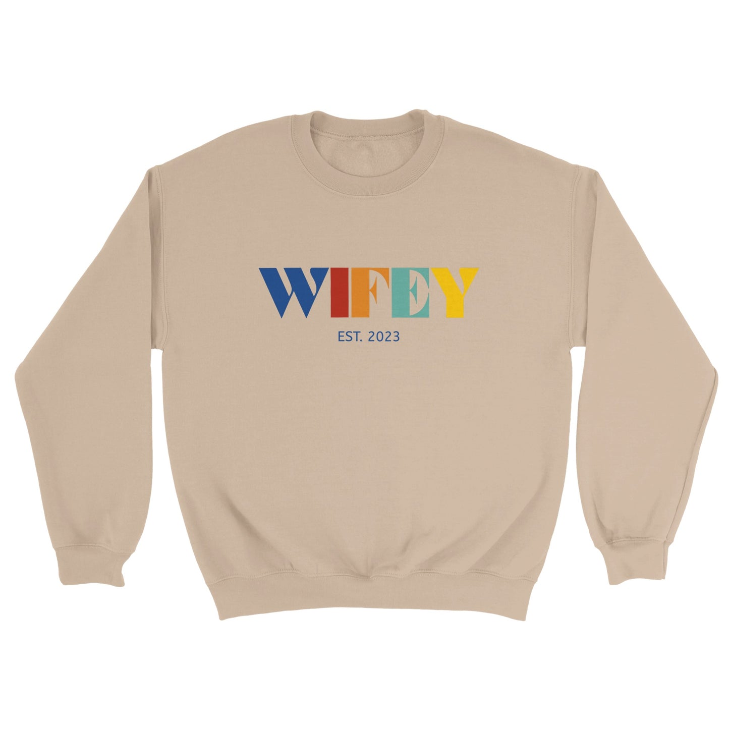 Personalized Wifey Retro Sweatshirt