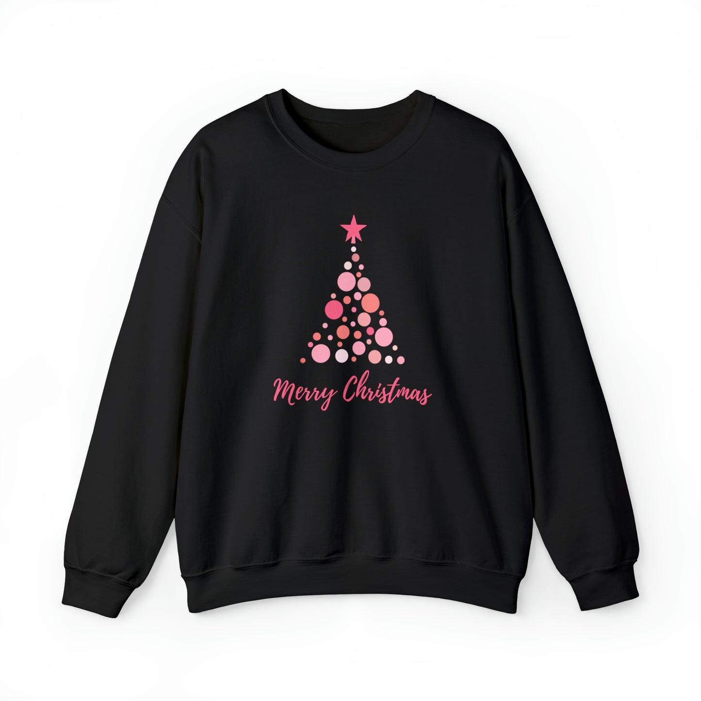 Merry Christmas Pink Tree Sweatshirt