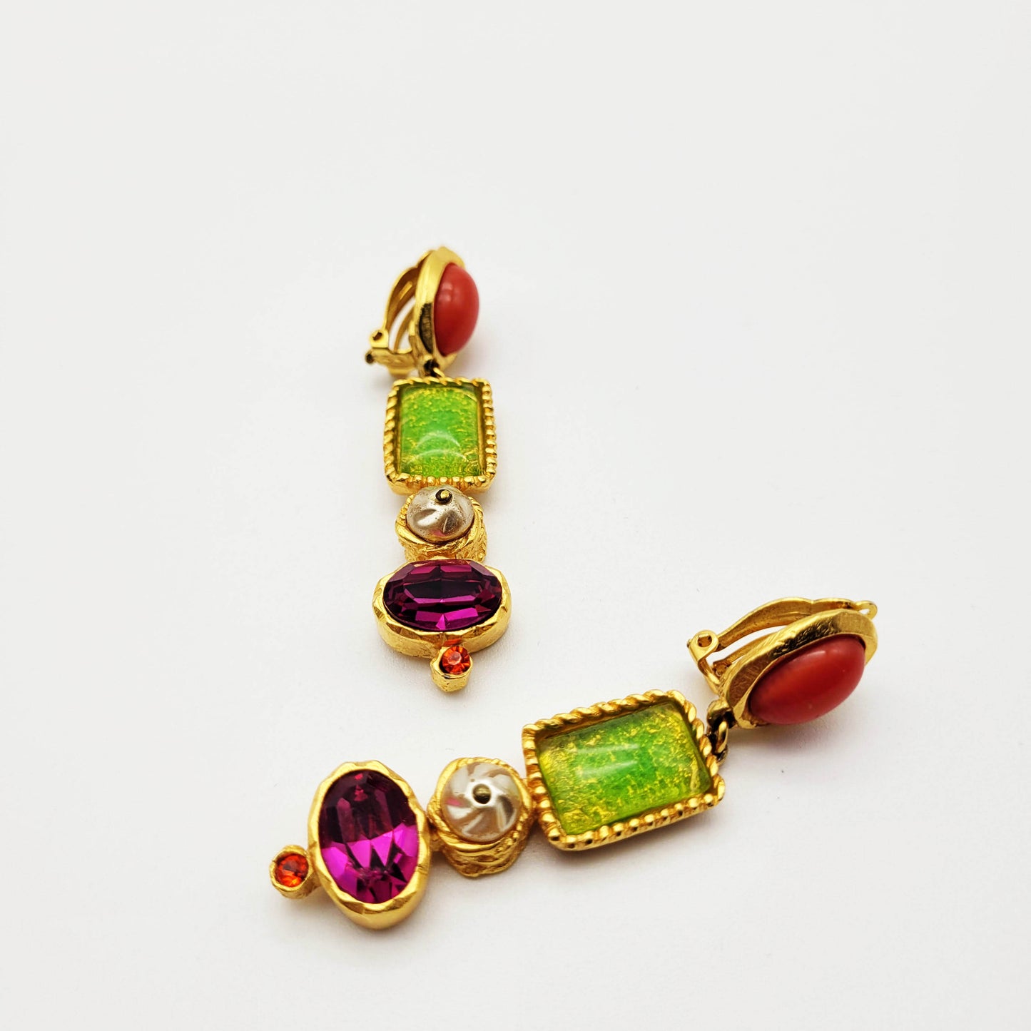 Vintage dangle earrings Christian Lacroix