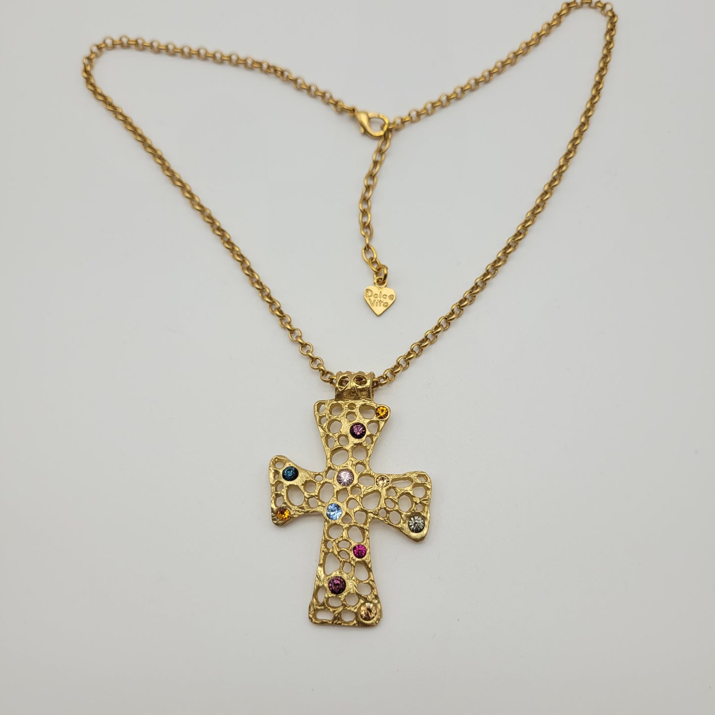 Vintage cross necklace Dolce Vita