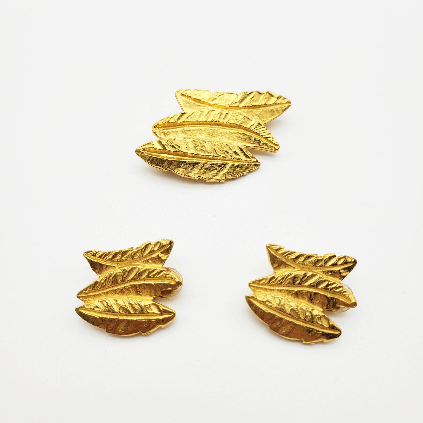 Vintage leaf jewelry set