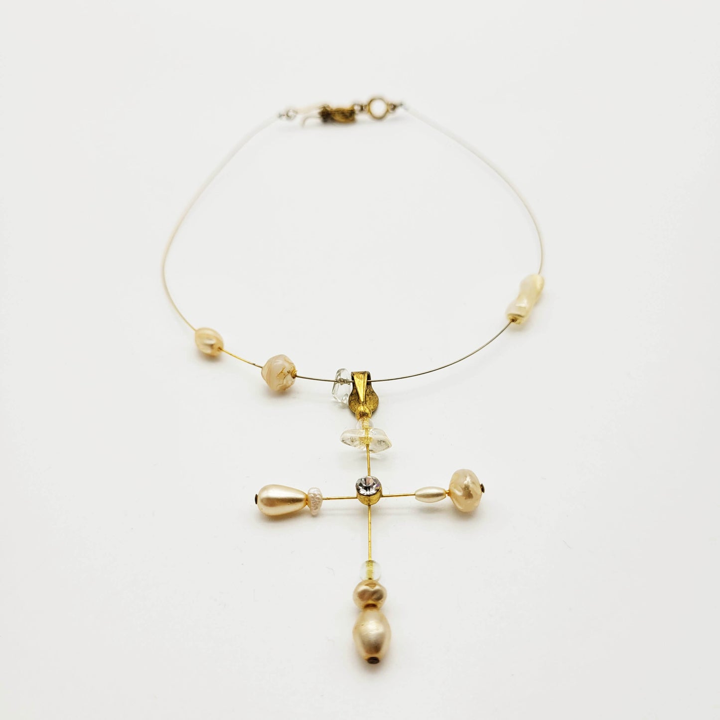 Vintage cross necklace Christian Lacroix