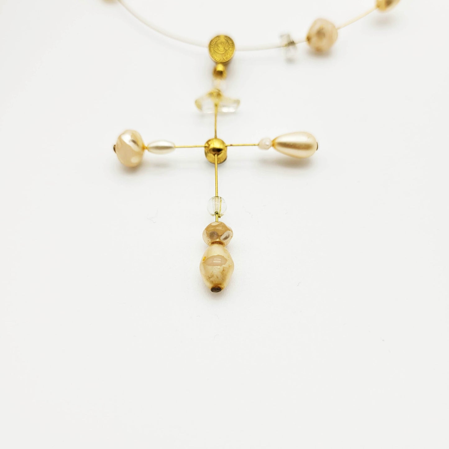 Vintage cross necklace Christian Lacroix