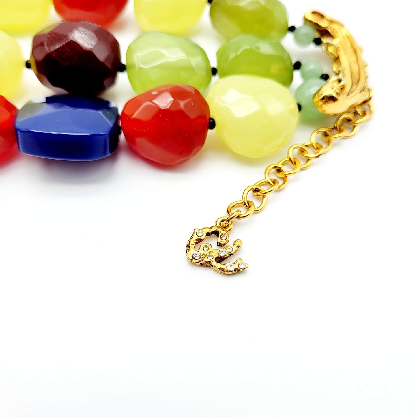 Original vintage Christian Lacroix Multicolor Bead Bracelet