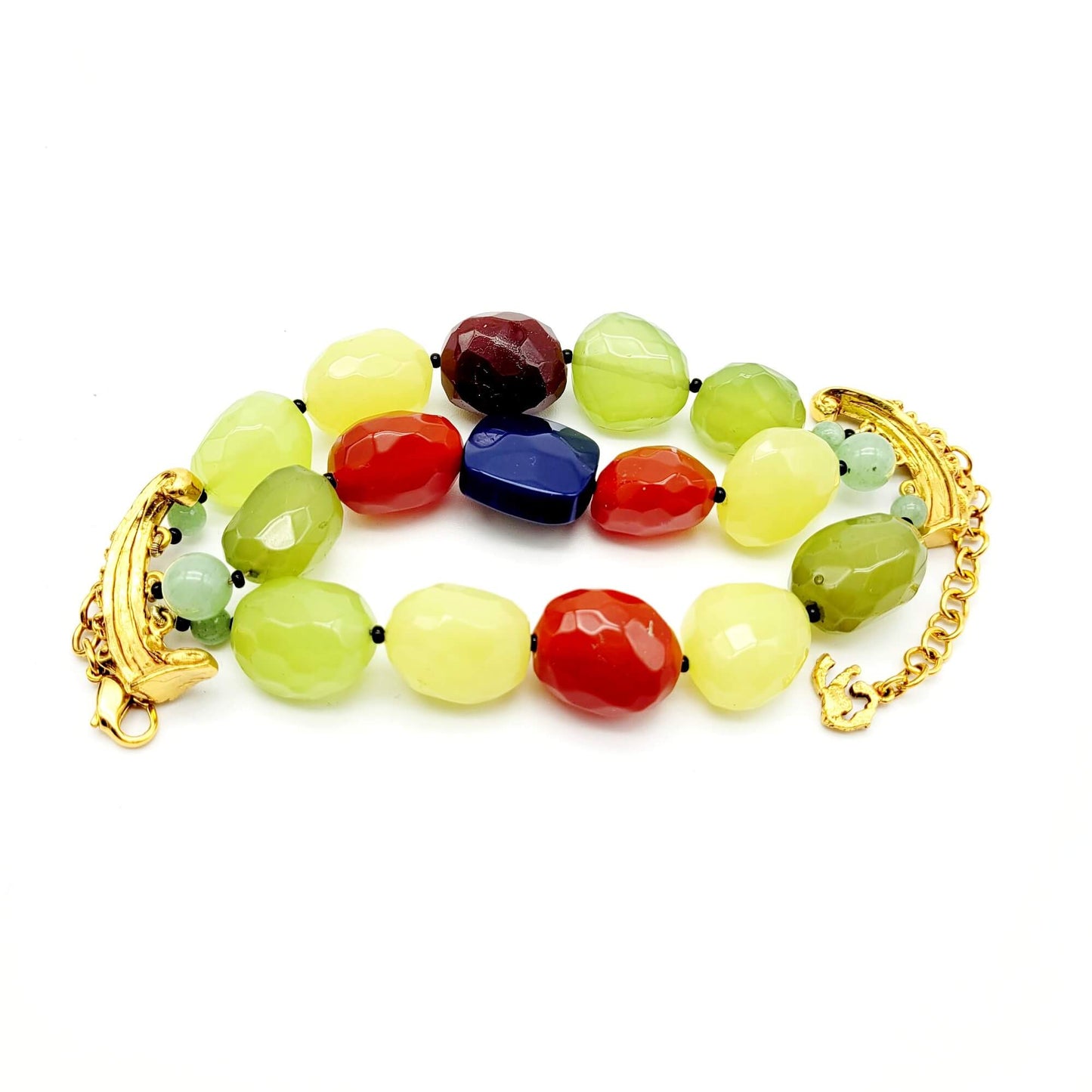Original vintage Christian Lacroix Multicolor Bead Bracelet