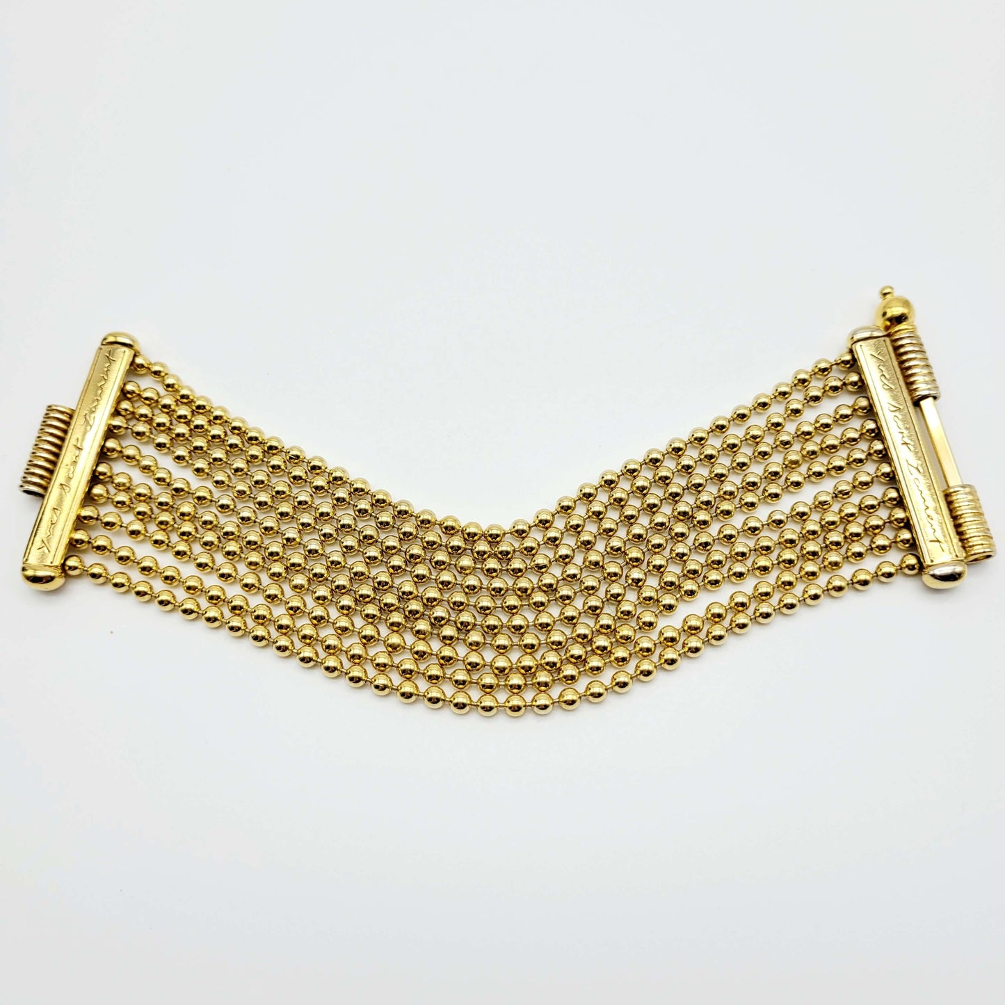Vintage Yves Saint Laurent Multi Ball Chain Bracelet